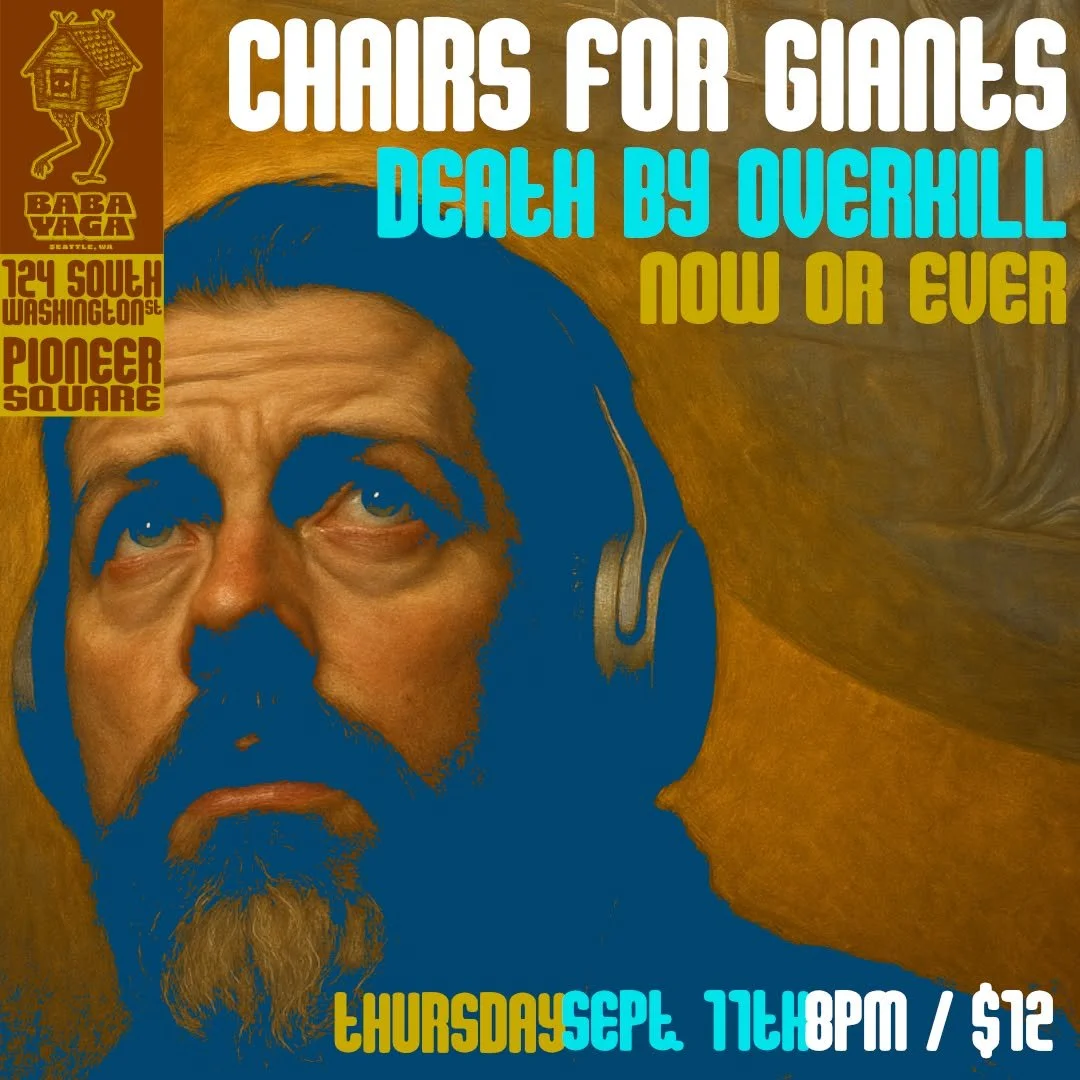 🔥 No rest for the wicked! Less than a week after tearing it up on sax with @thrownoutbones at @burningman, I&rsquo;m back on stage this Thursday with @chairsforgiants &amp; @deathbyoverkill at @babayagaseattle.

🎟️ Tickets available now through the