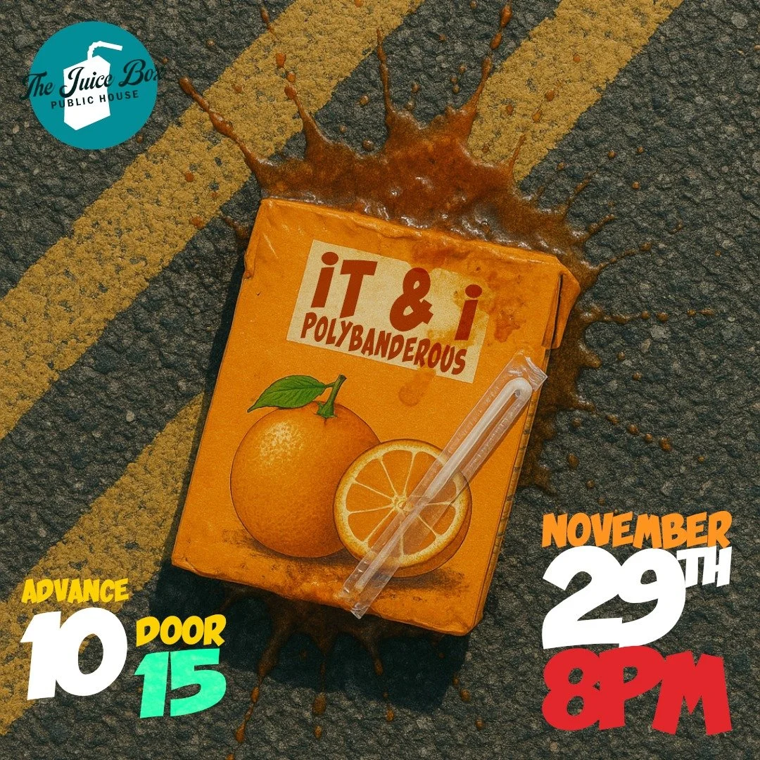 📅 JUST ADDED — Centralia, WA!
@thejuiceboxcentralia🍊
November 29th • 8PM
@polybanderous joins @id_a.n.d_ego for a night of music, spilled juice, and probably at least one bent straw. Stay tuned to the links in my bio for tickets.
If you
