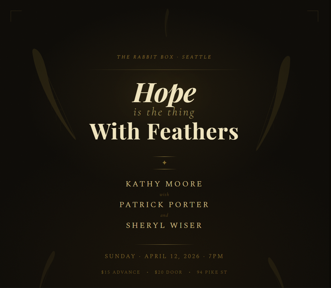 Three Voices, One Stage: "Hope Is The Thing With Feathers" at The Rabbit Box