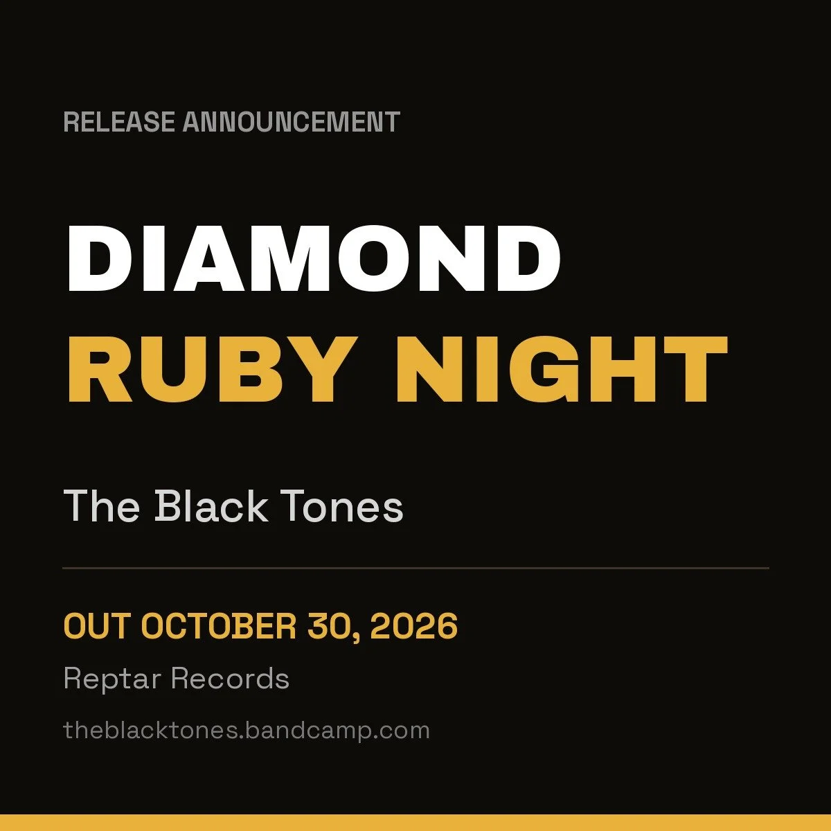 The Black Tones’ Diamond Ruby Night: An Early Listen Under the Lasers