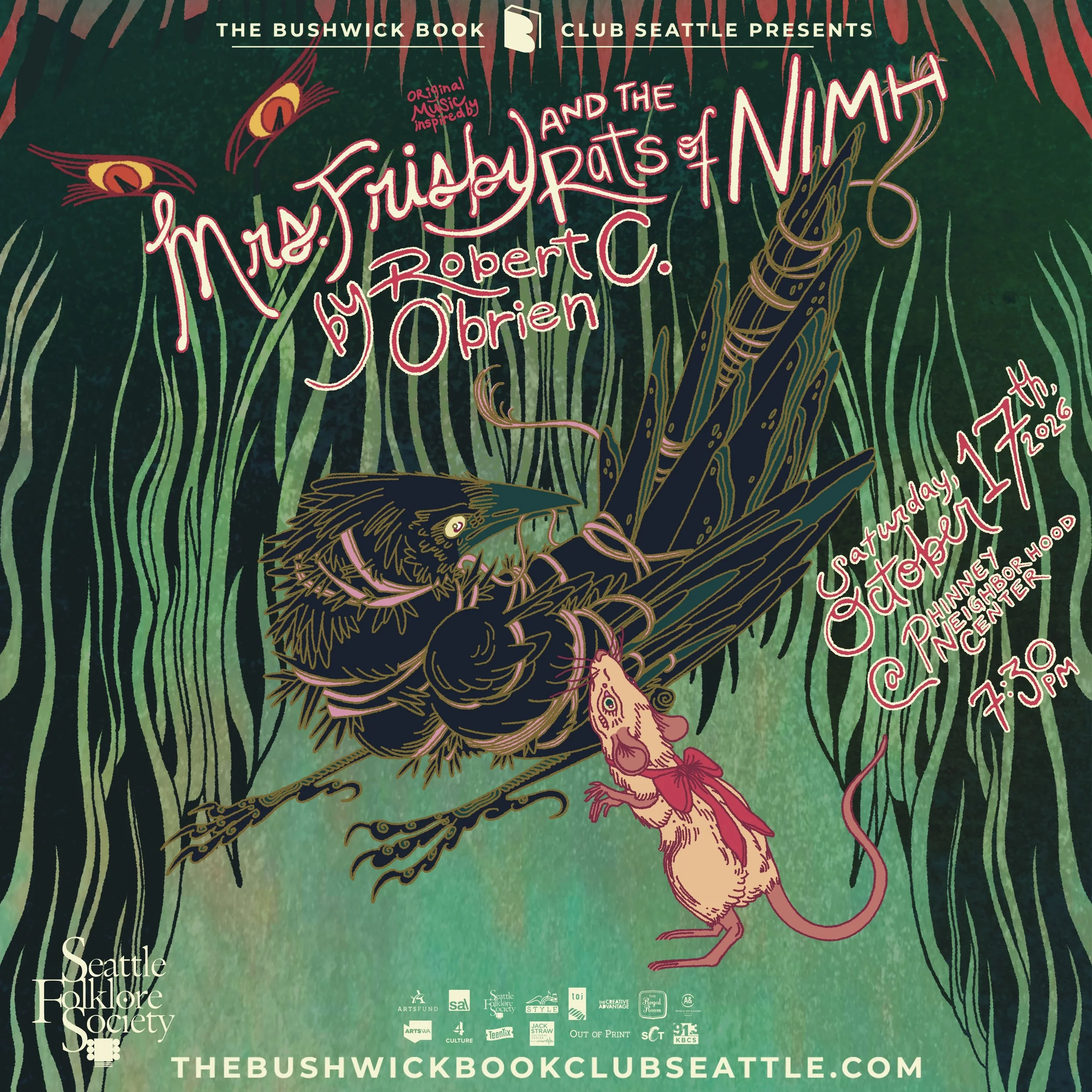 Polybanderous at Bushwick Book Club Seattle: Mrs. Frisby and the Rats of NIMH