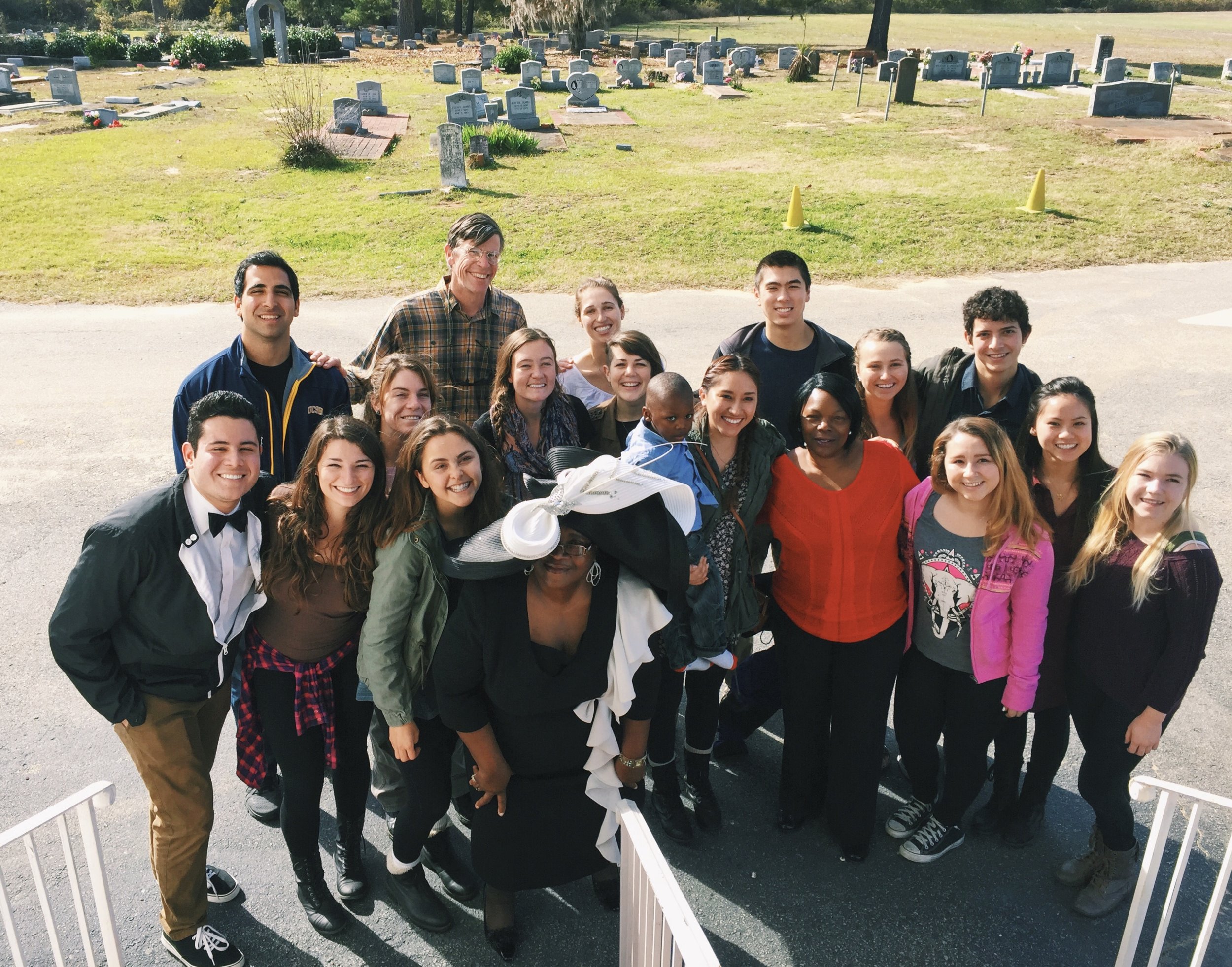  Volunteers from University of California Santa Barbara attend gospel church service in South Carolina 