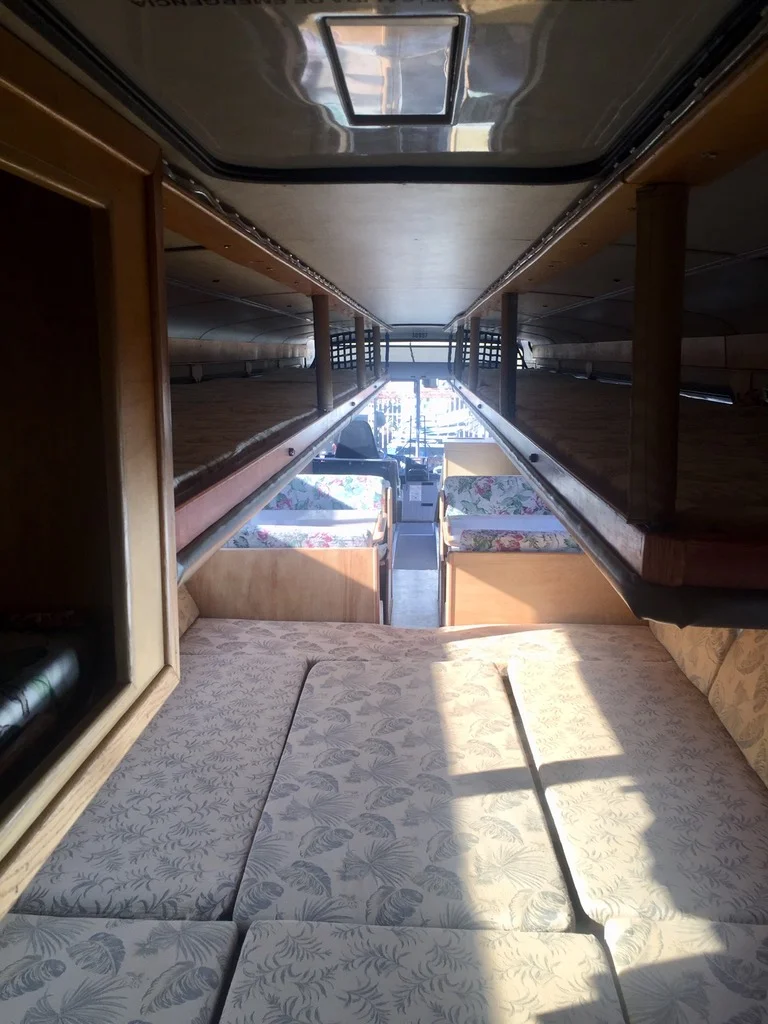 Interior Merry Green Marvel Bus