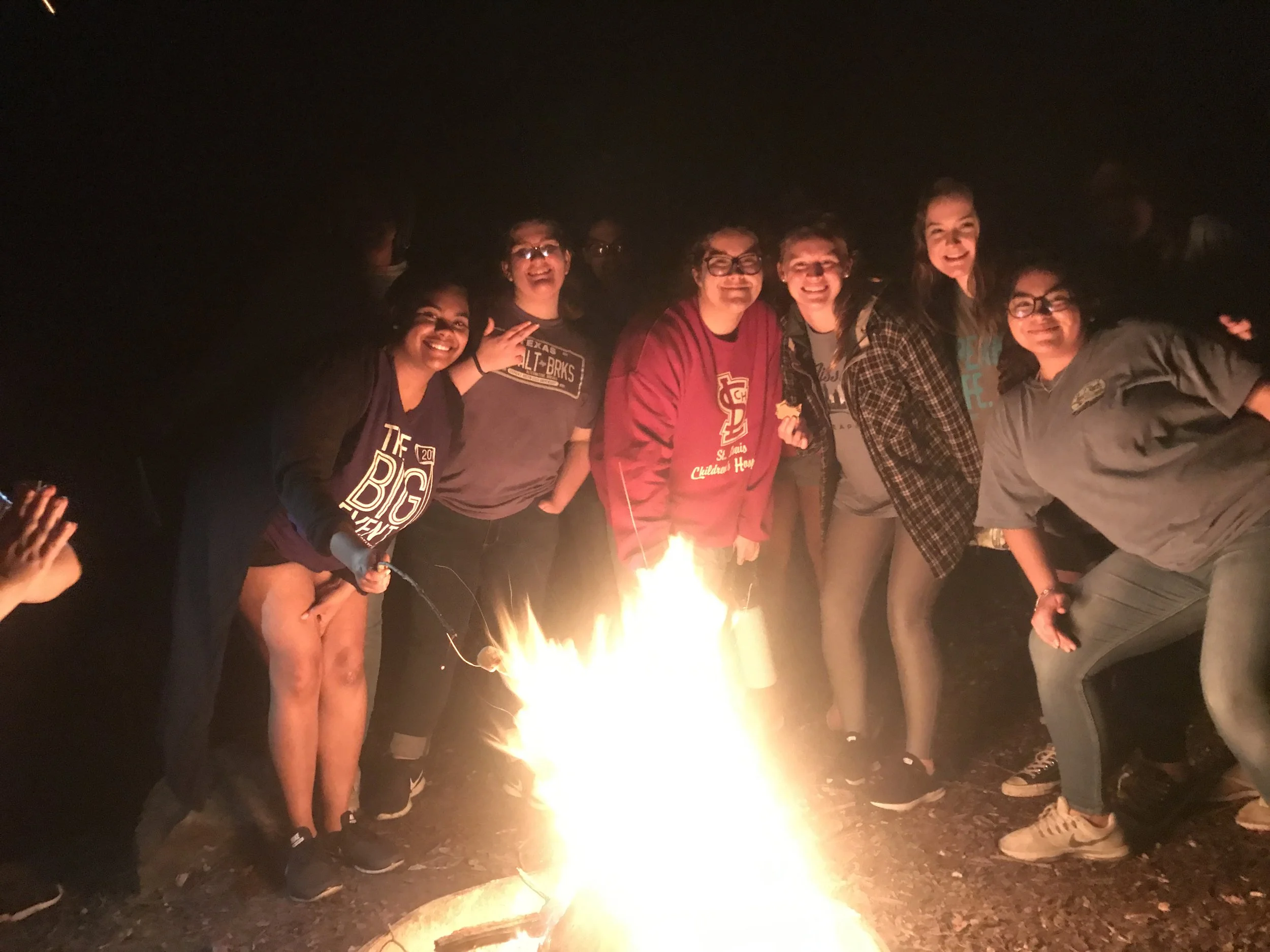 Smores Time on a Marvel Bus Camp Out