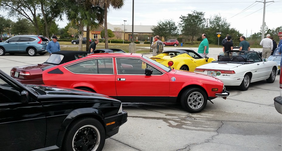 Sergio Mouradian's Alfetta GT amist a mix of Alfas..jpg