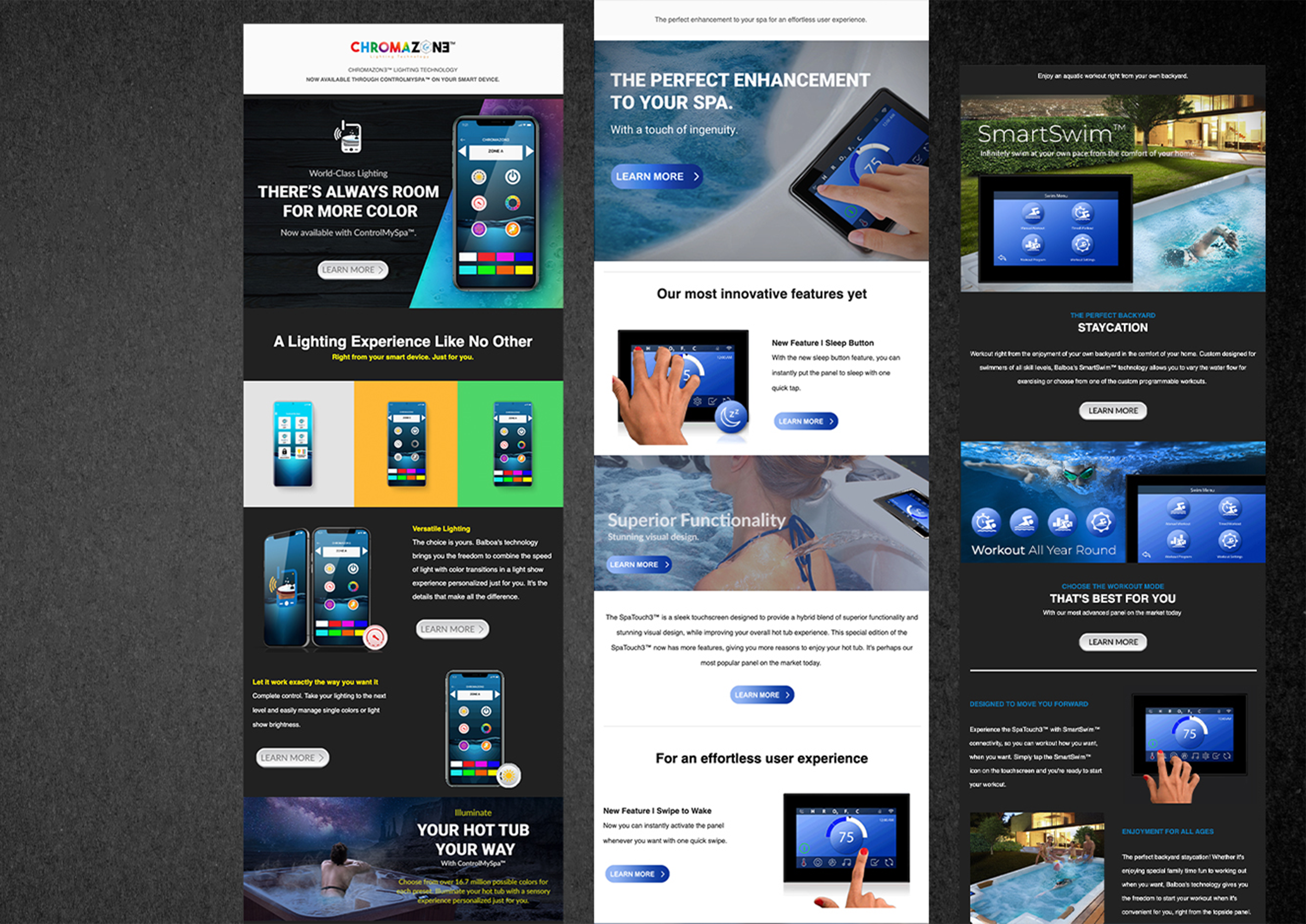  Graphic and content creation to bring to market new products. 