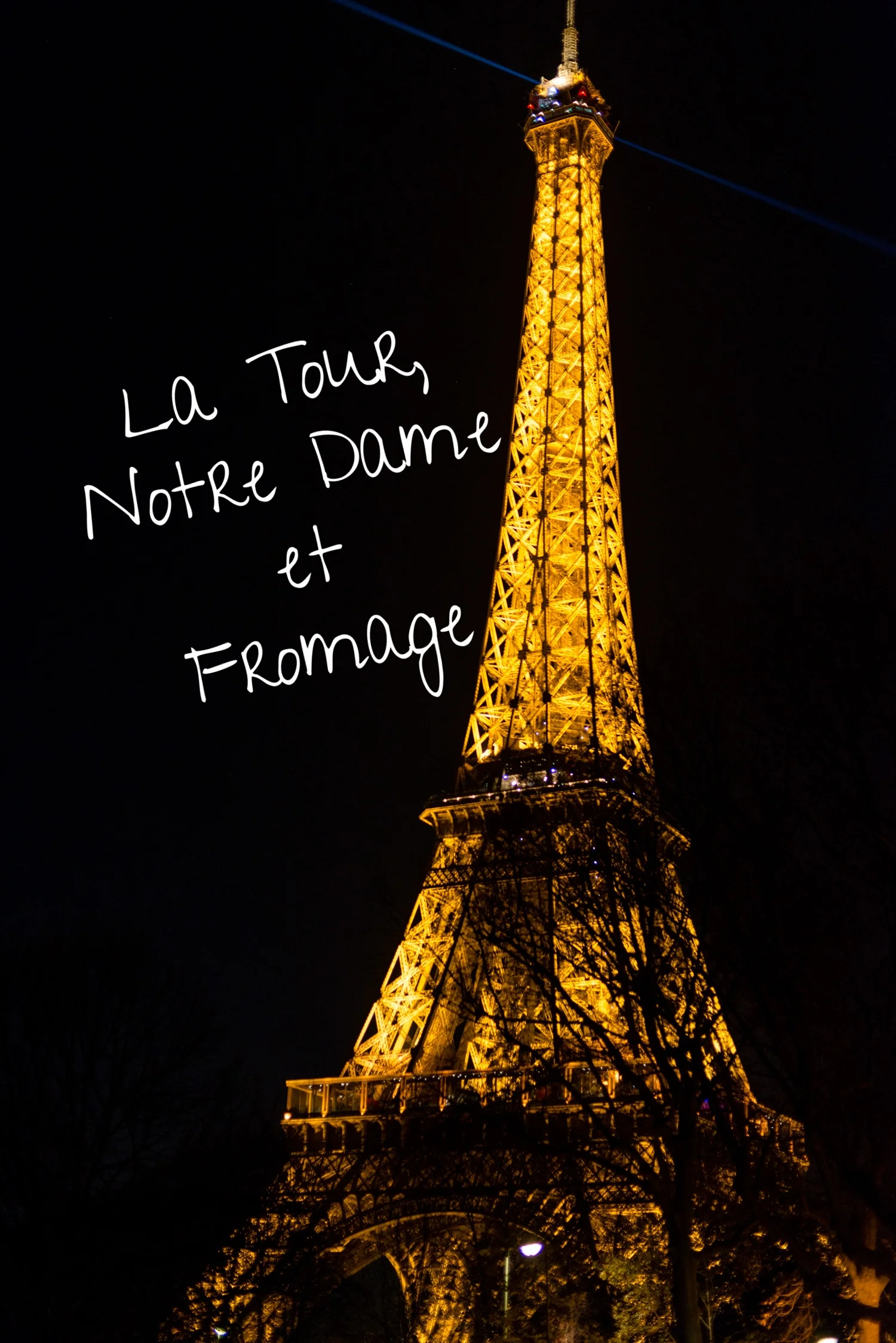 Three Paris icons. The tower, the church & cheese