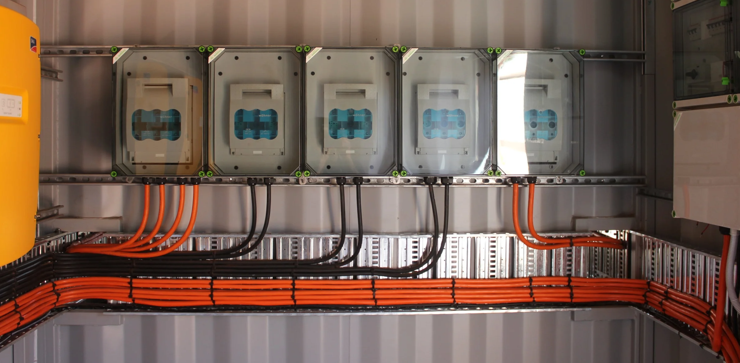 Mining site junction box installation with multi-circuit cabling by AC Change, WA