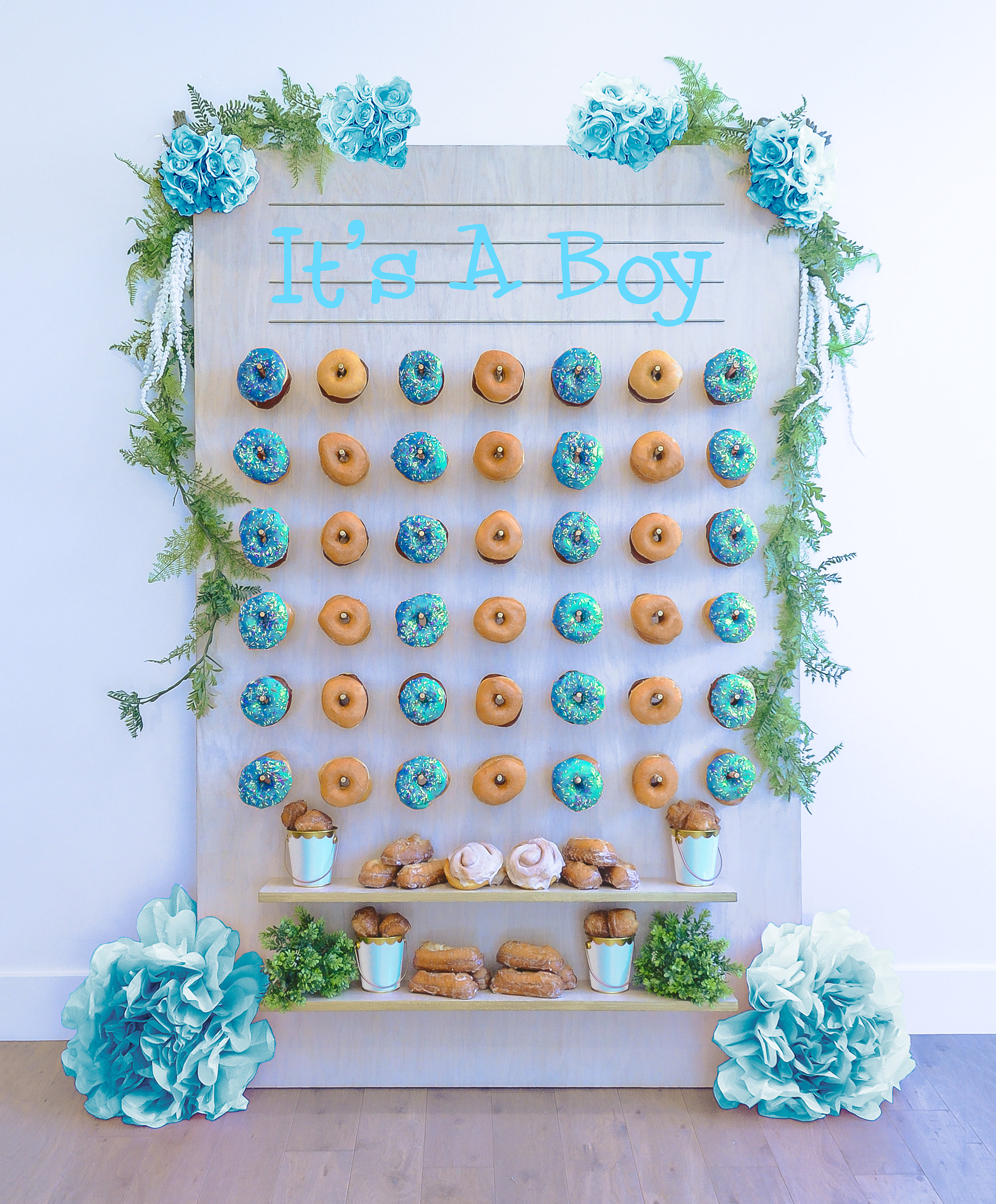 It's a Boy- Baby Shower Donut Wall || Primo's Donuts Los Angeles