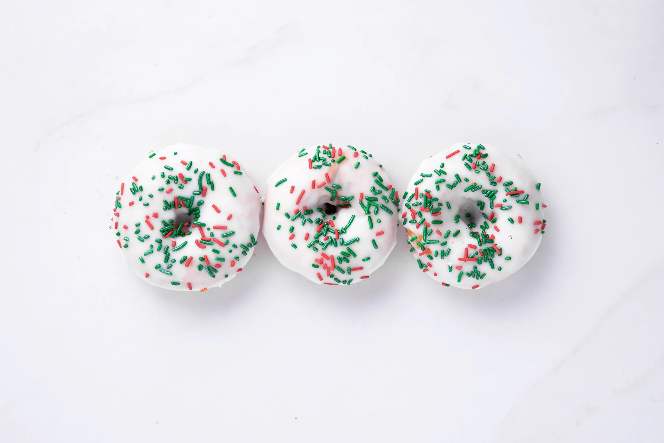 Christmas Sprinkle Donuts