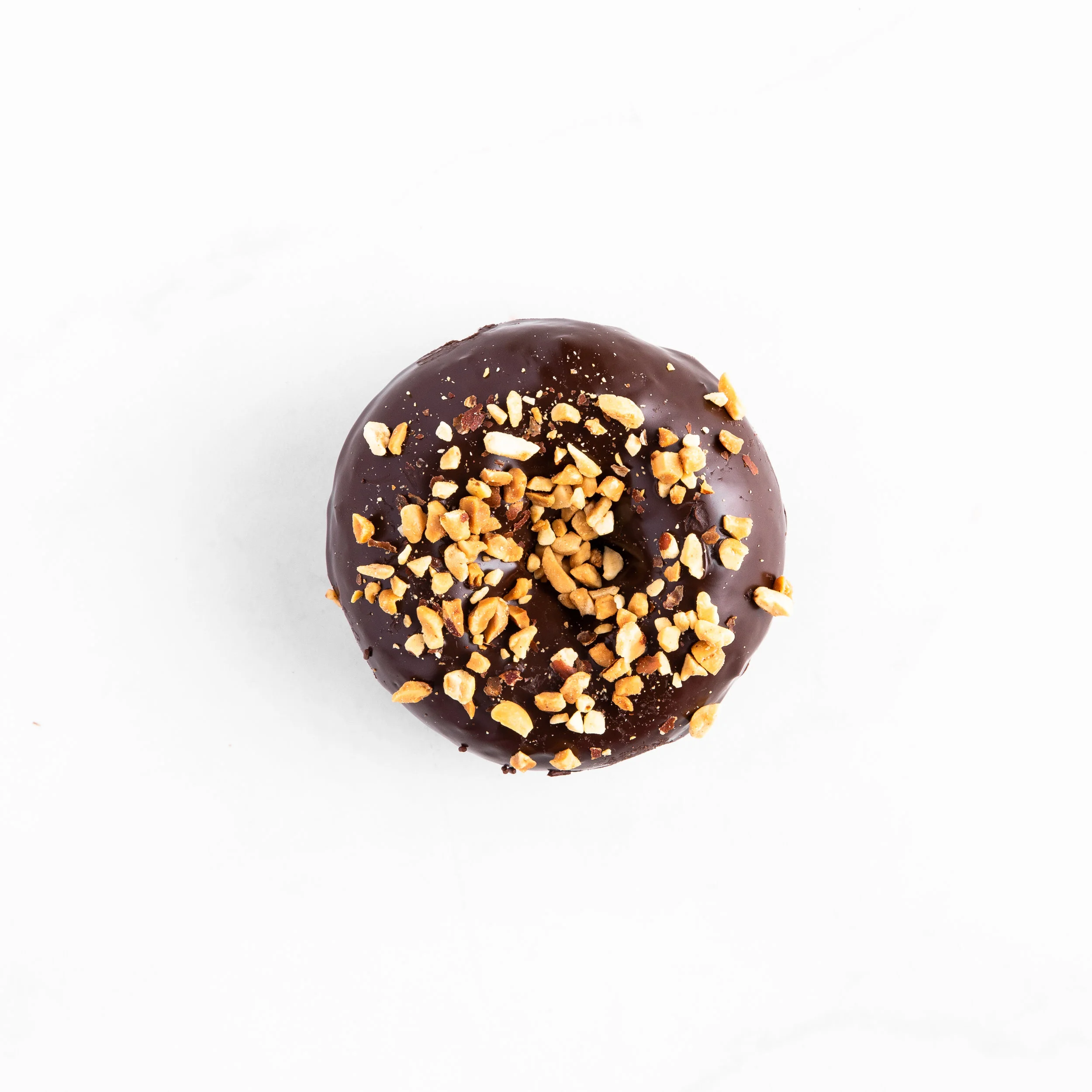 Devil's Food Cake with Chocolate Ganache and Peanuts