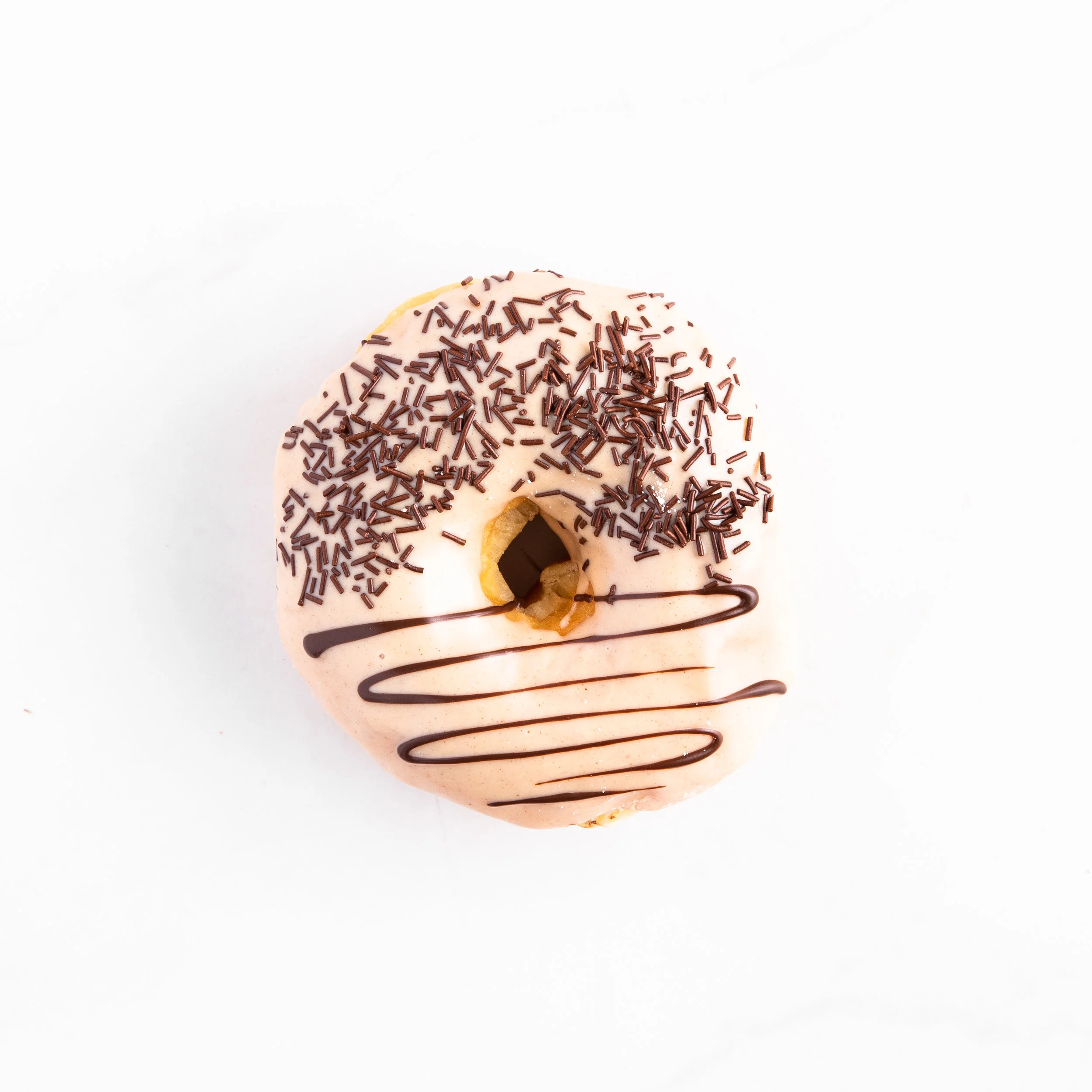 Raised Round with Hazelnut Ganache Fancy Donut