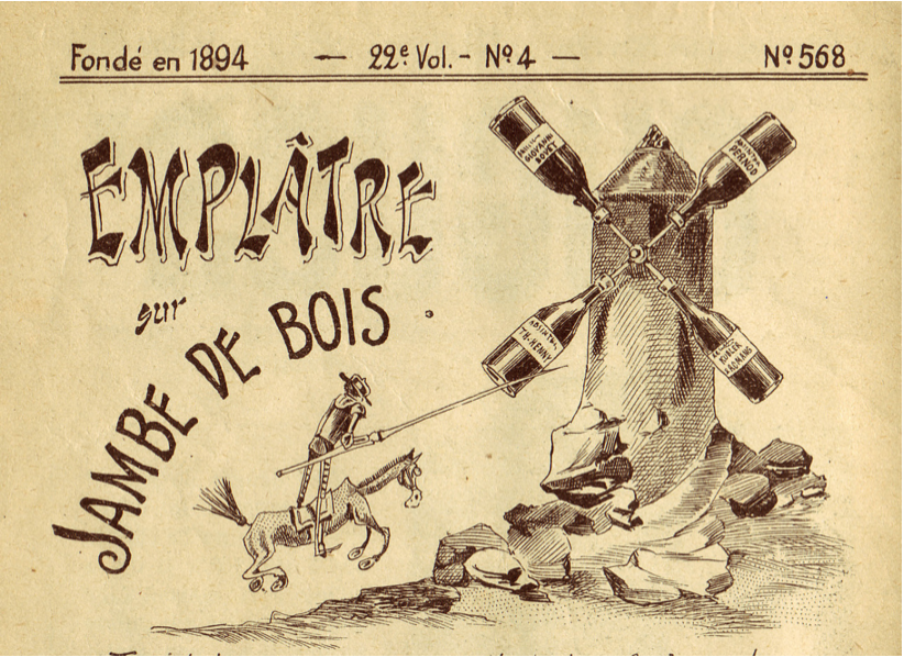 Figure 1: Gantner, Albert. “Emplatre sur Jambe De Bois.” Le Guguss, 11 Nov. 1905.