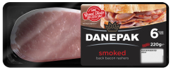 Danepak - the bacon with a<br>third less salt using IPOSOL