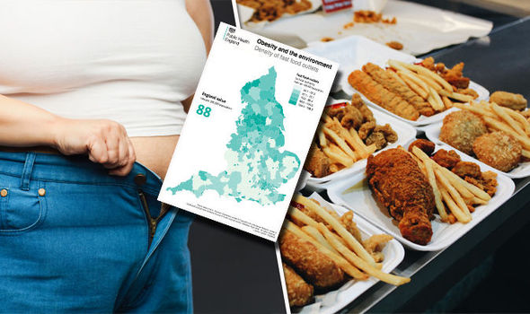 England’s fast <br> food MAPPED