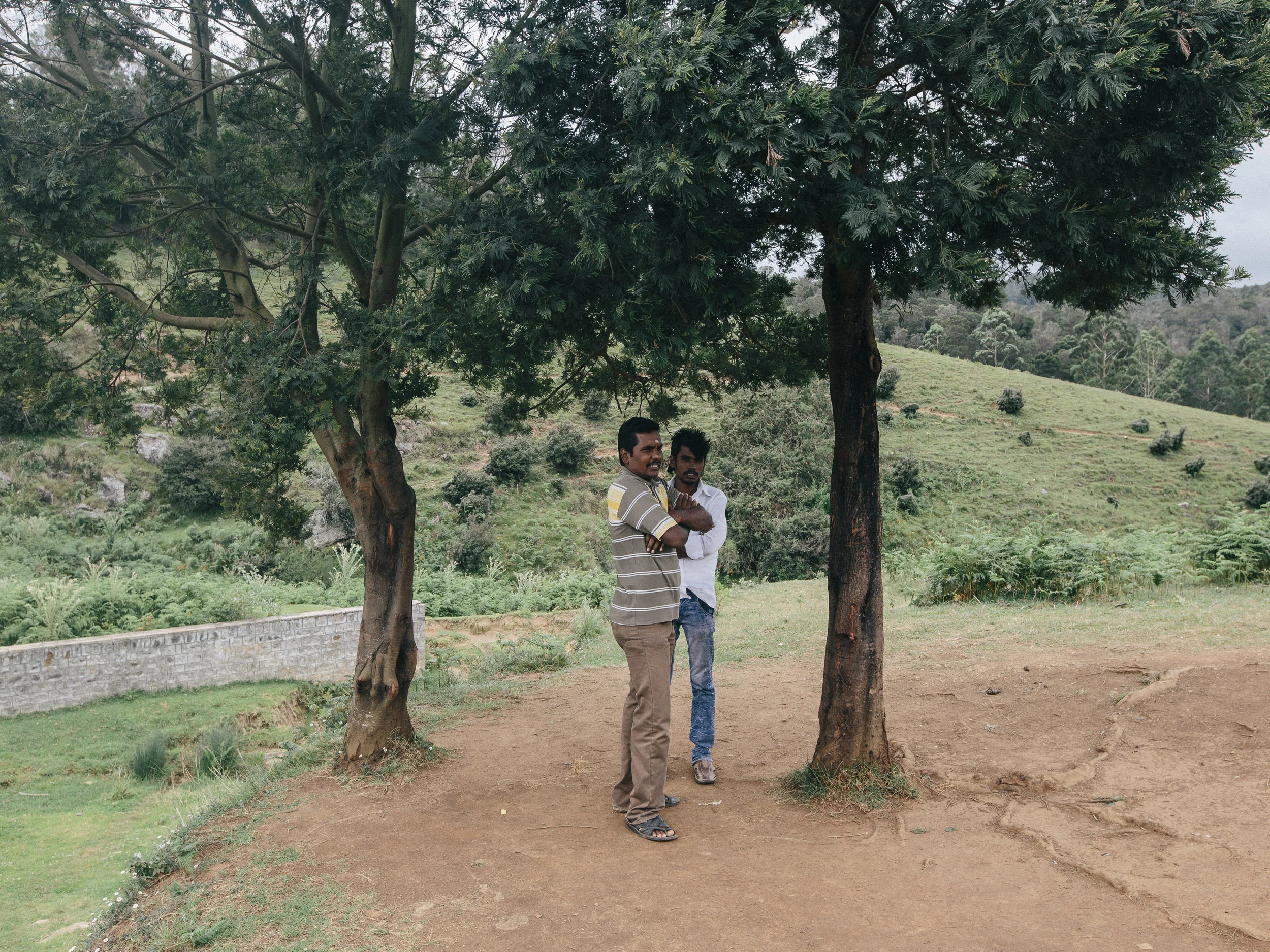  Tourists visiting eco-tourism exhibits inside Kodaikanal National Forest.&nbsp; 