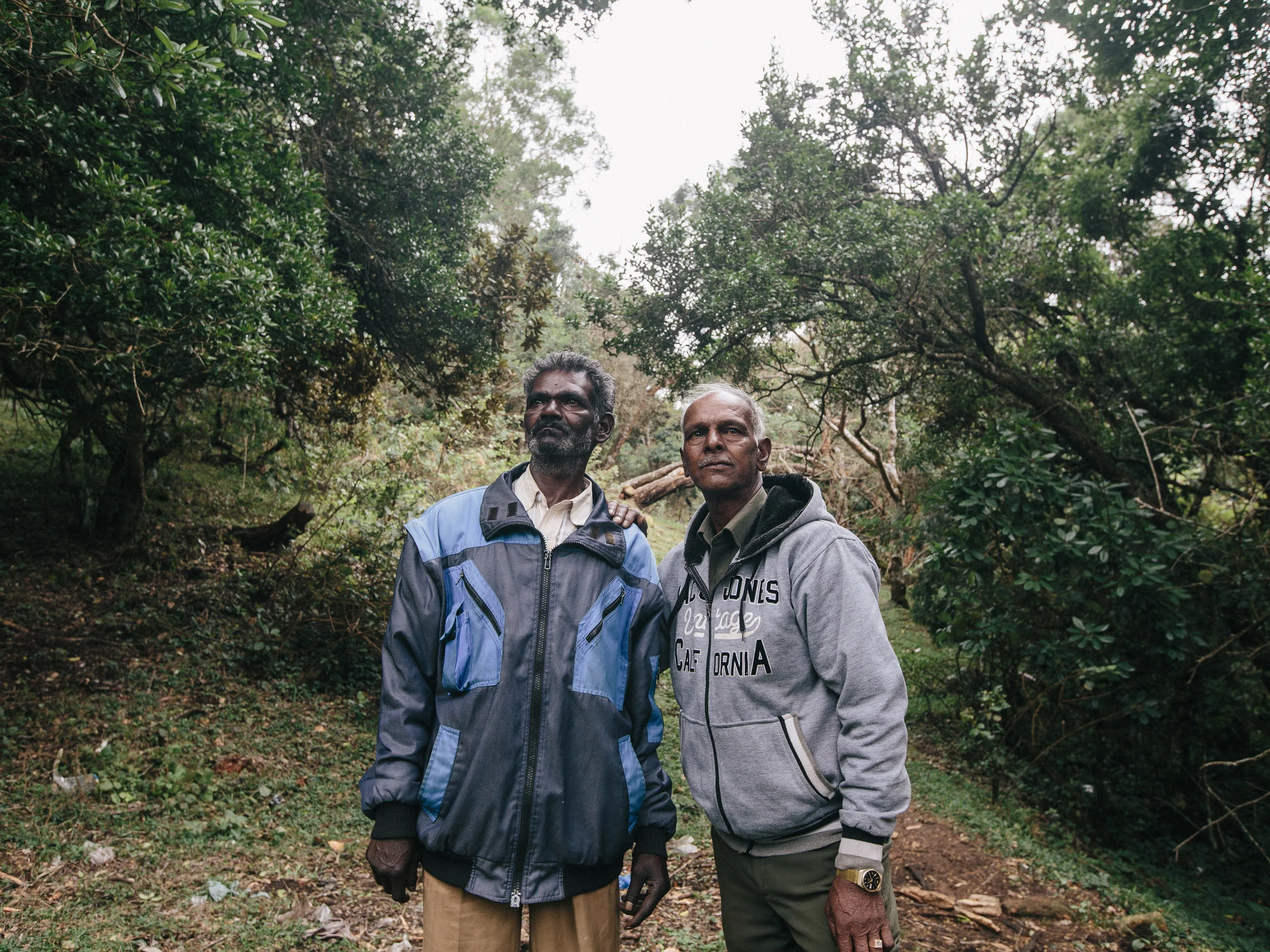  Body extractors at Suicide Point, John David S/O Devanesan (left)&nbsp;with Anthony Das S/O Arumugam Sokkalingam. 