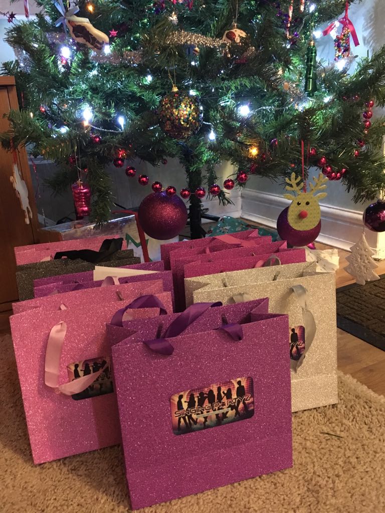Goodie Bags From A Christmas Themed Party