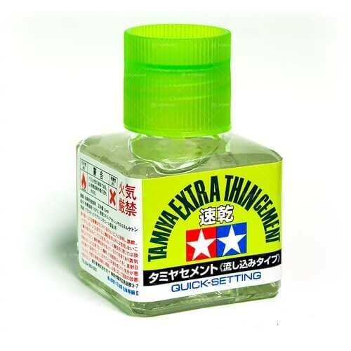 Tamiya 87134 Super liquid glue with a thin stiff brush with lemon scent (40  ml) :: Glues