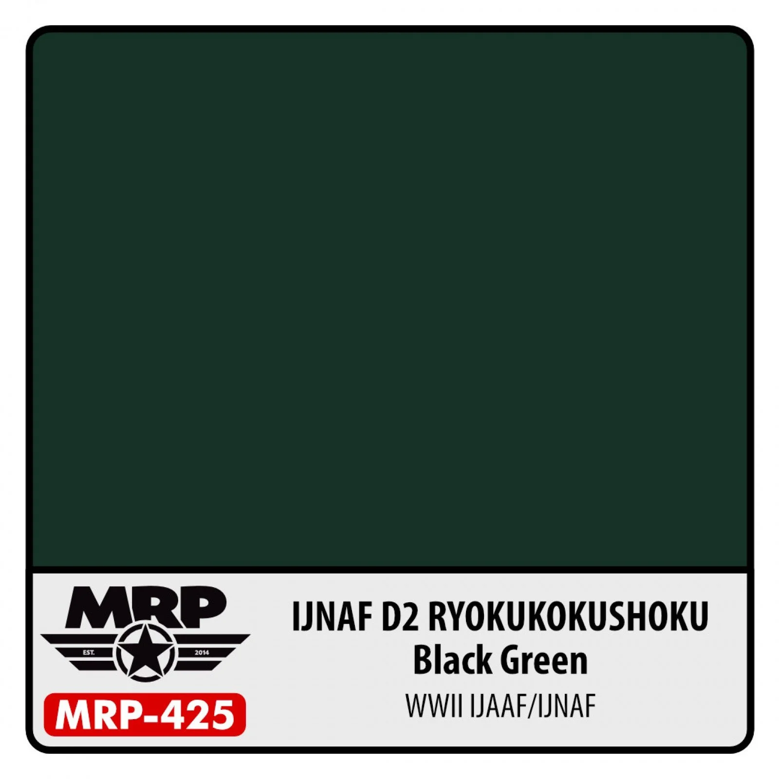 MRP-425 IJNAF D2 Ryokukokushoku (Black Green)