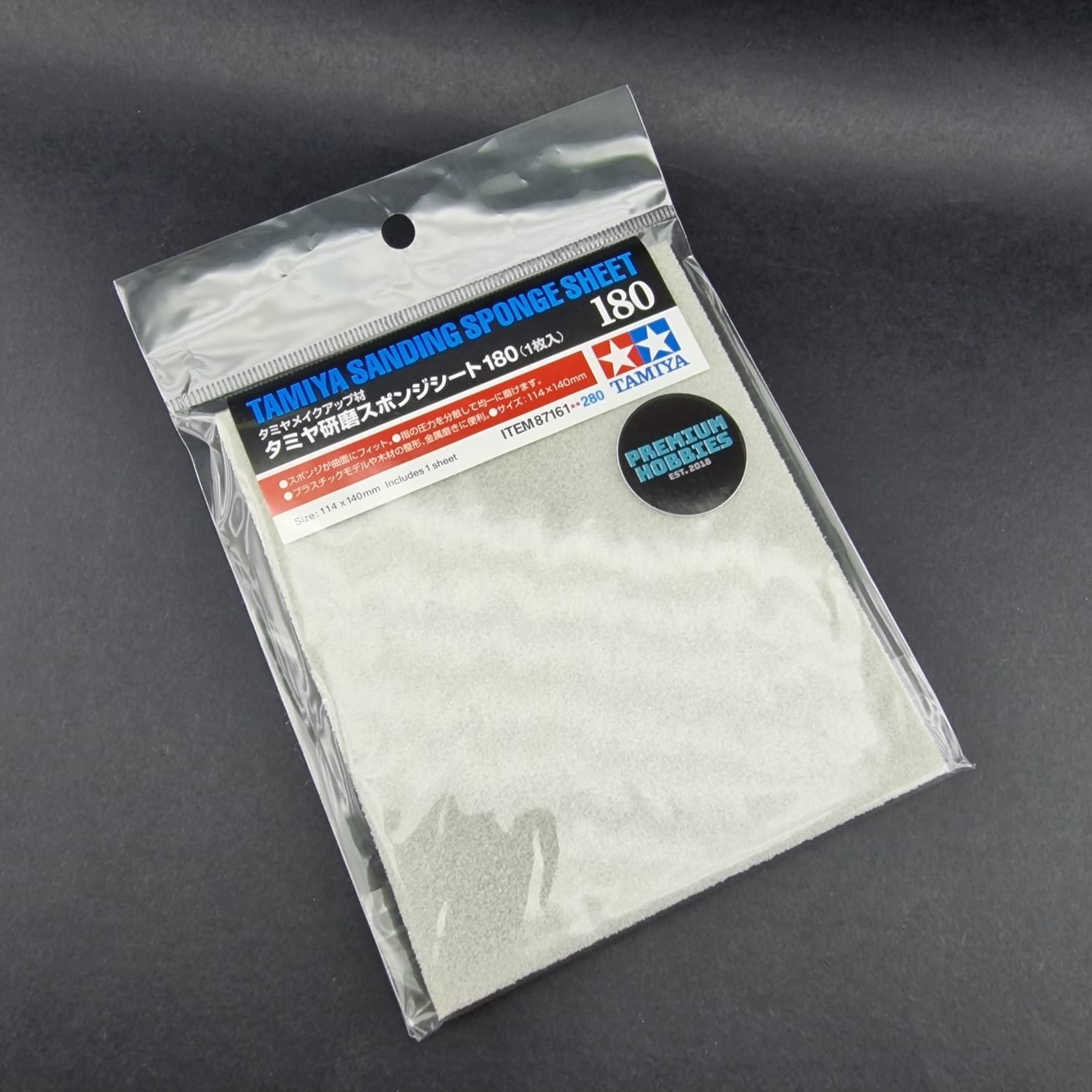 Tamiya, Sanding Sponge 180 Grit — Premium Hobbies