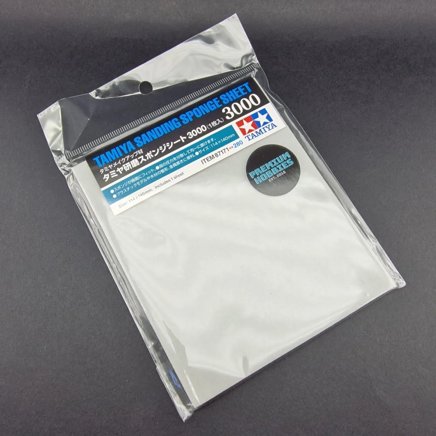 Tamiya, Sanding Sponge 3000 Grit — Premium Hobbies