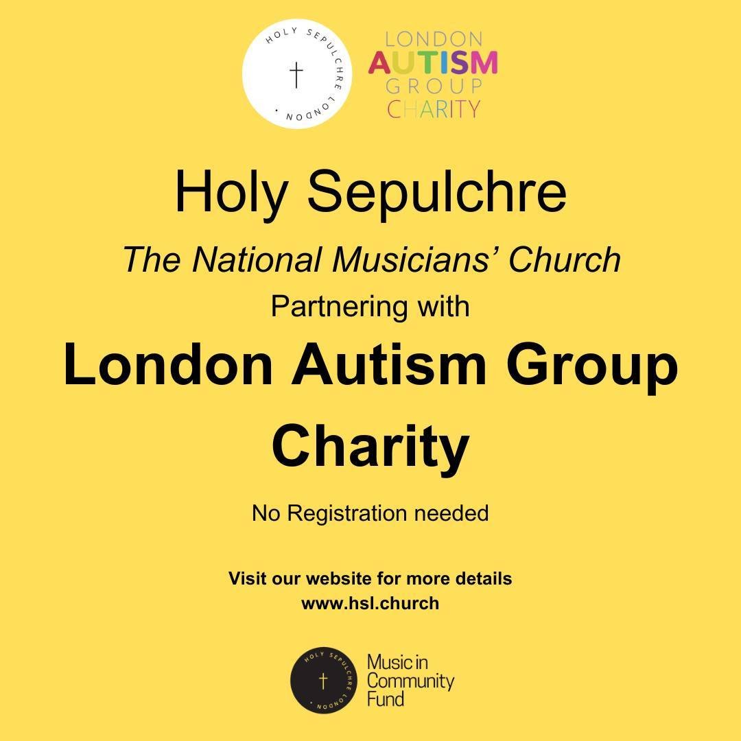 Holy Sepulchre Church will once again be partnering with the London Autism Charity Group. The first activity day this term will be taking place next Saturday, the 20th of April at 10 am. For more information, or for future dates, visit: www.hsl.churc