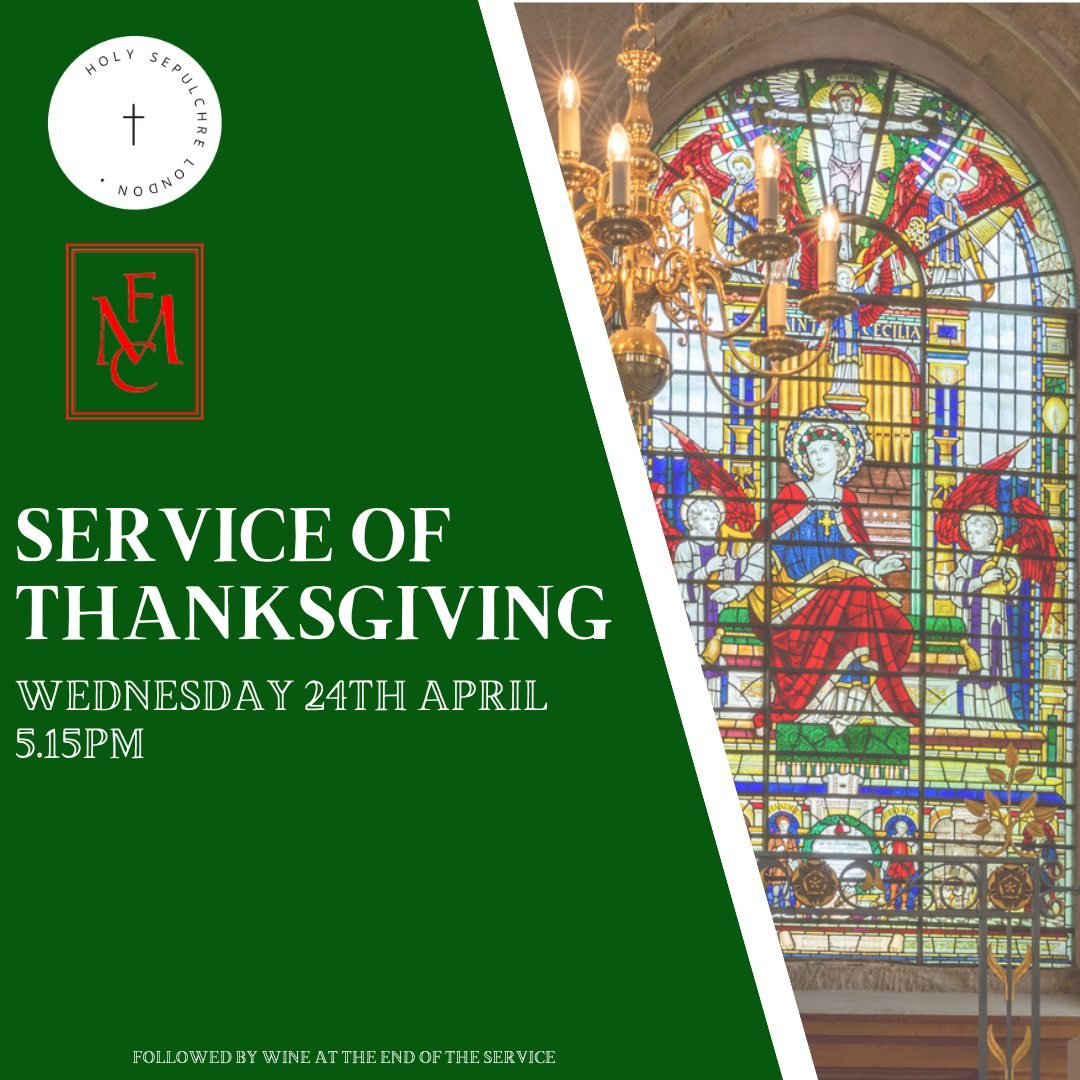 This Wednesday, our Choral Evensong service will be replaced with The FMC: Service of Thanksgiving. The Choir of the Old Royal Naval College, Trinity Laban Conservatoire of Music and Dance will be making an appearance, with Ralph Allwood MBE as the d