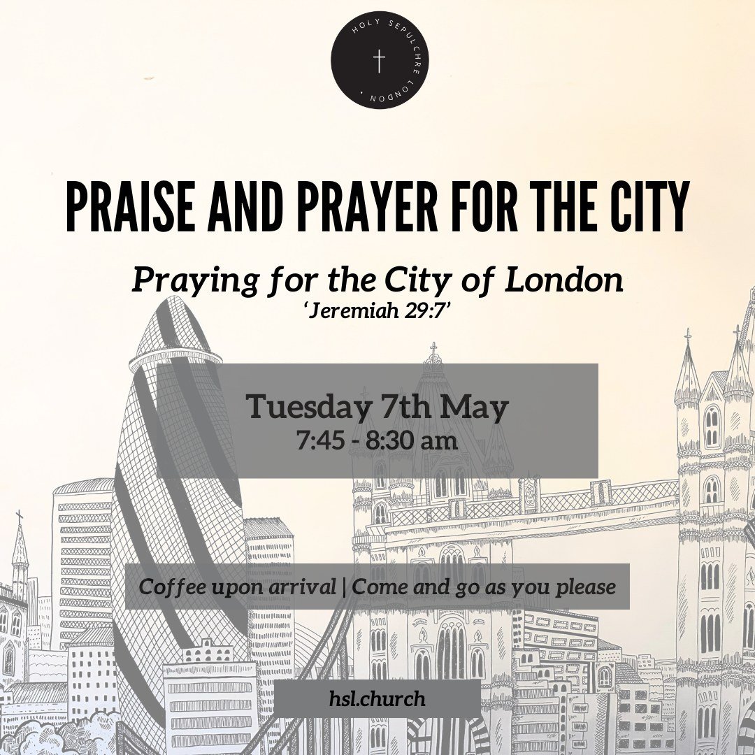 Our first 'Praise and Prayer for the City' service will be taking place this Tuesday, from 7:45 - 8:30 am. This is a great opportunity to worship with other believers and pray for our City. For more information, visit hsl.church. We hope to see you t
