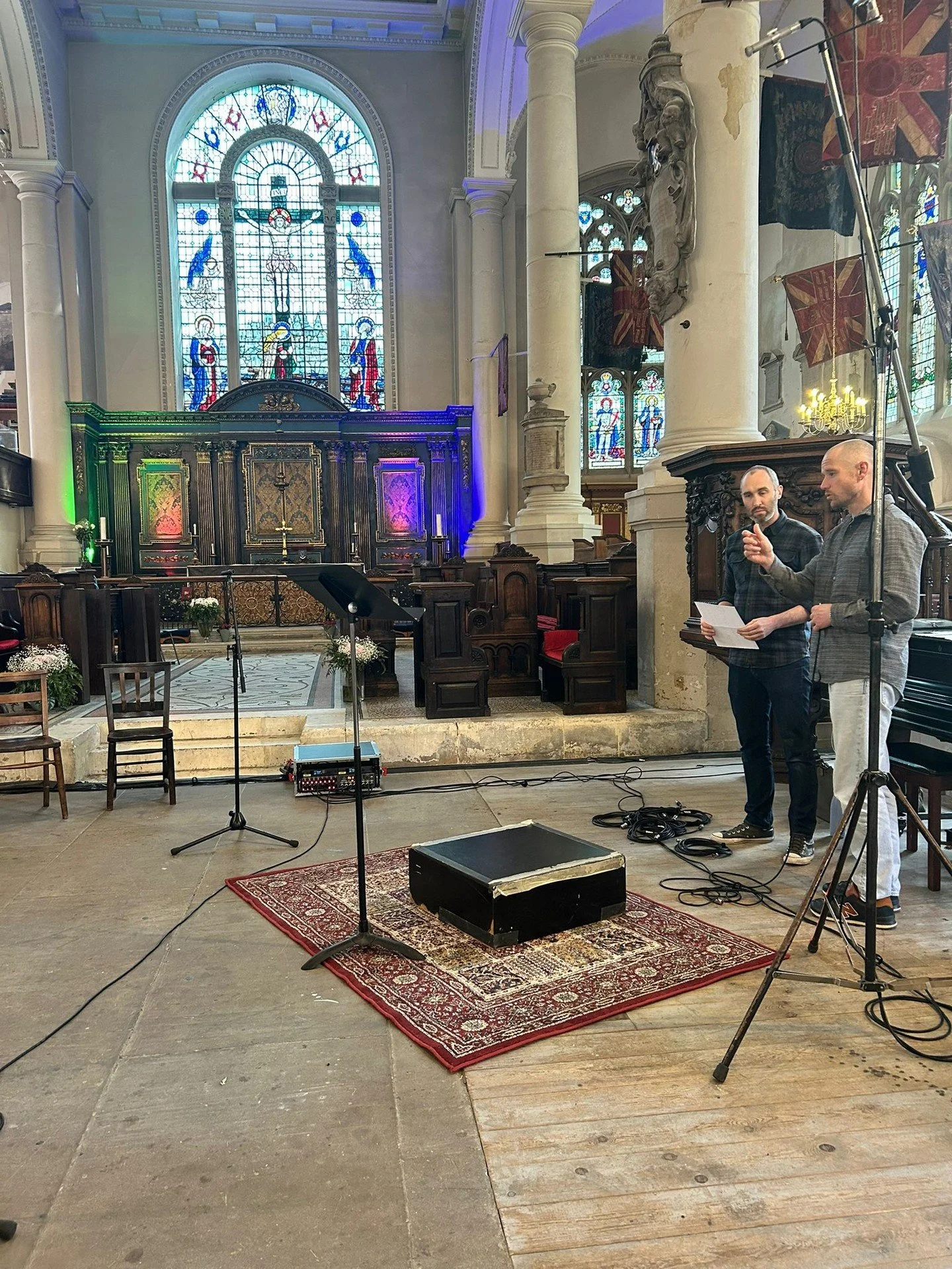 This weekend, it was a real pleasure to host the @metpolicechoir at our church as they recorded their new album. 

As the National Musicians&rsquo; Church, it means a great deal to be able to support work like this and to see the building used for mu