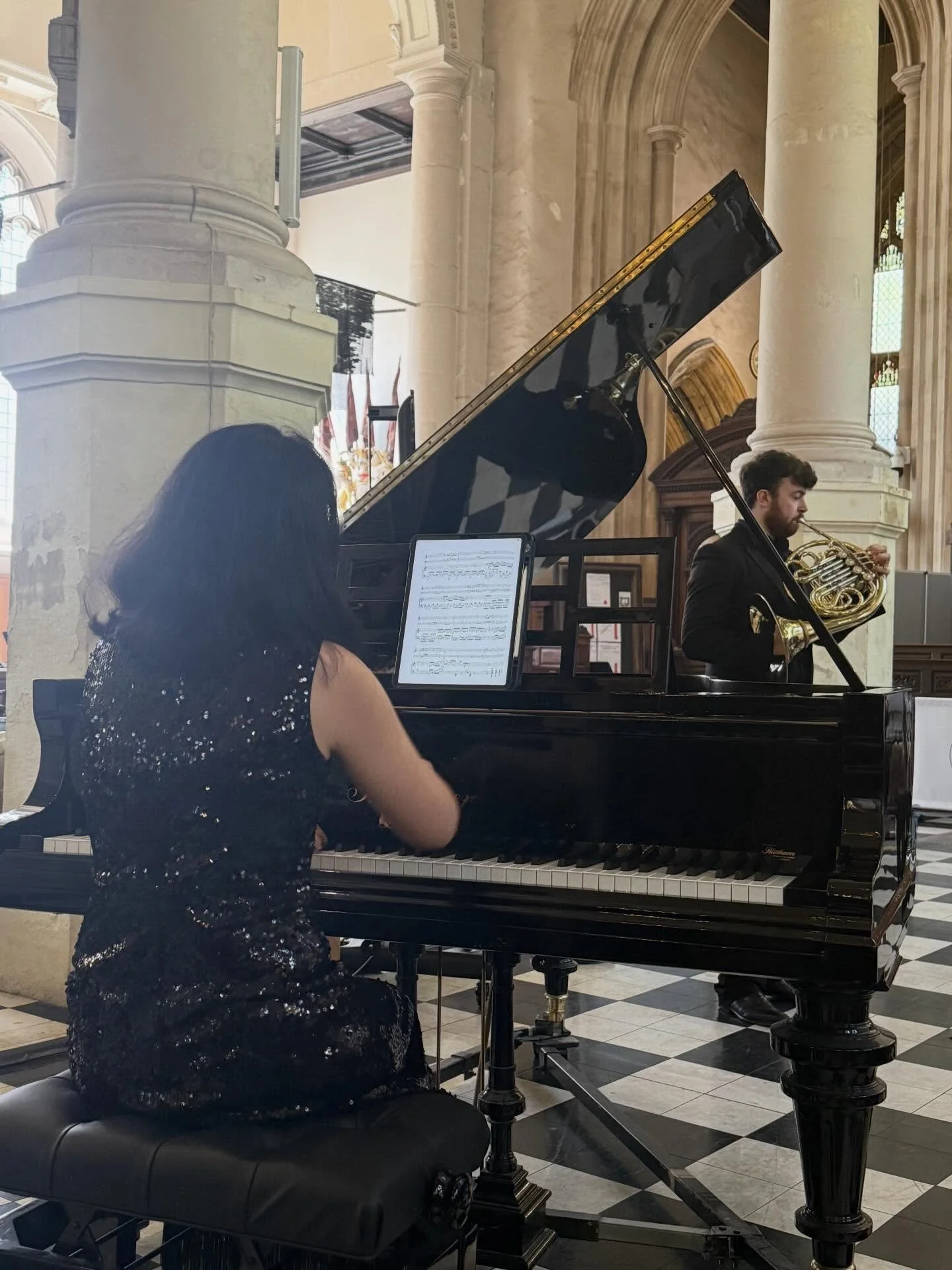 Wonderful to welcome @kaishun.piano and @davidawheeler_ to 🎶Musicali-Tea🎶 the audience adored you both and it was our first event with a French horn thank you David 👏 and Kaishun we can&rsquo;t wait to have you back soon.
@limoncello_catering surp