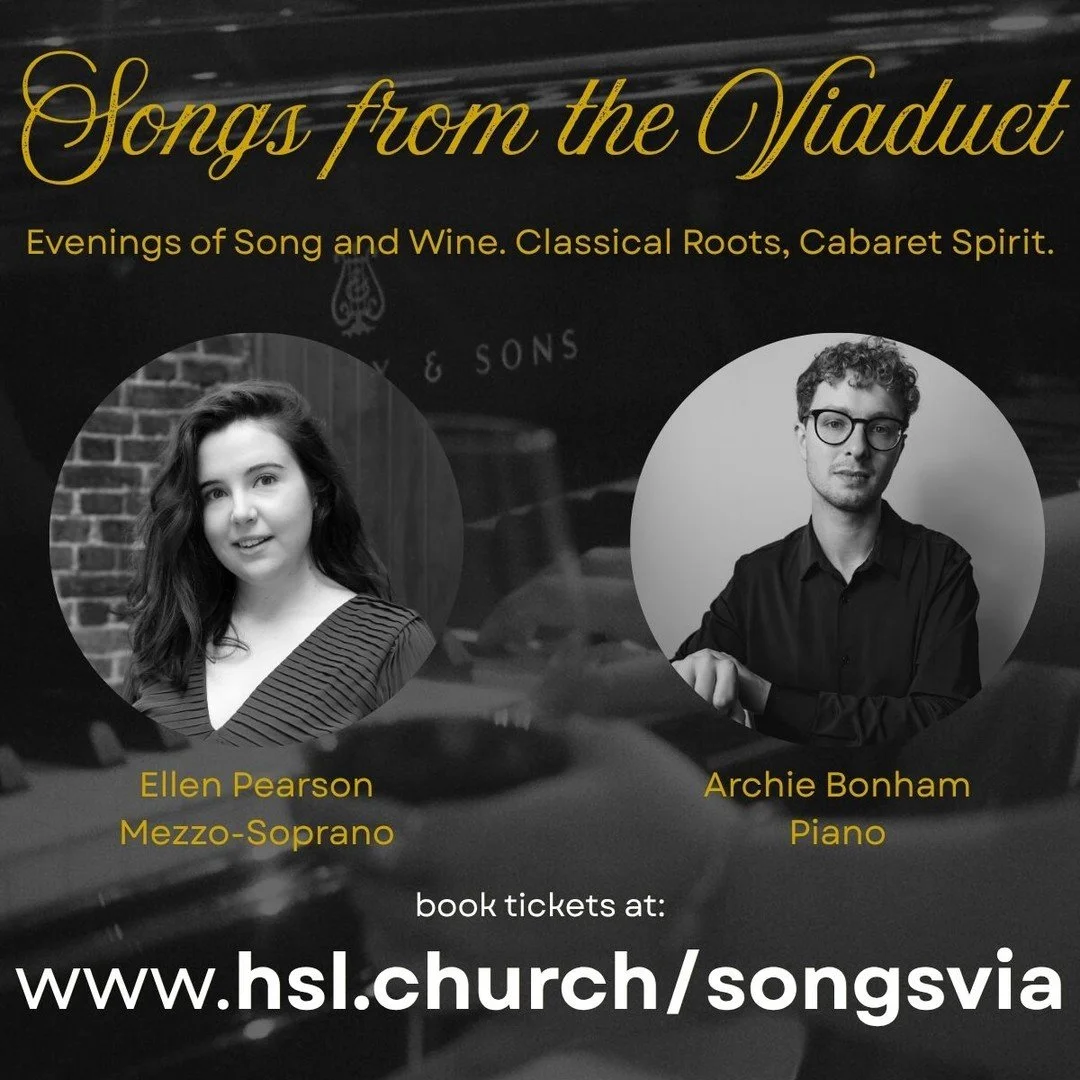 www.hsl.church/songsfromtheviaduct Join us on Thursday 4th June for the latest concert in our Songs from the Viaduct series, featuring @ellengpearsonmezzo (mezzo-soprano, Jette Parker Artist and member of the Lies Askonas Singers&rsquo; Fellowship wi