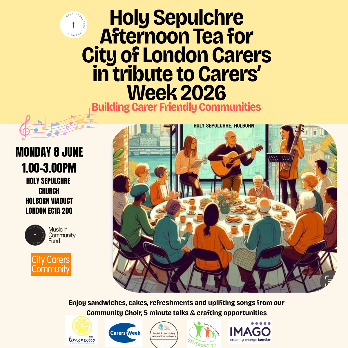 Afternoon Tea for City of London Carers in tribute to Carers’ Week 2026