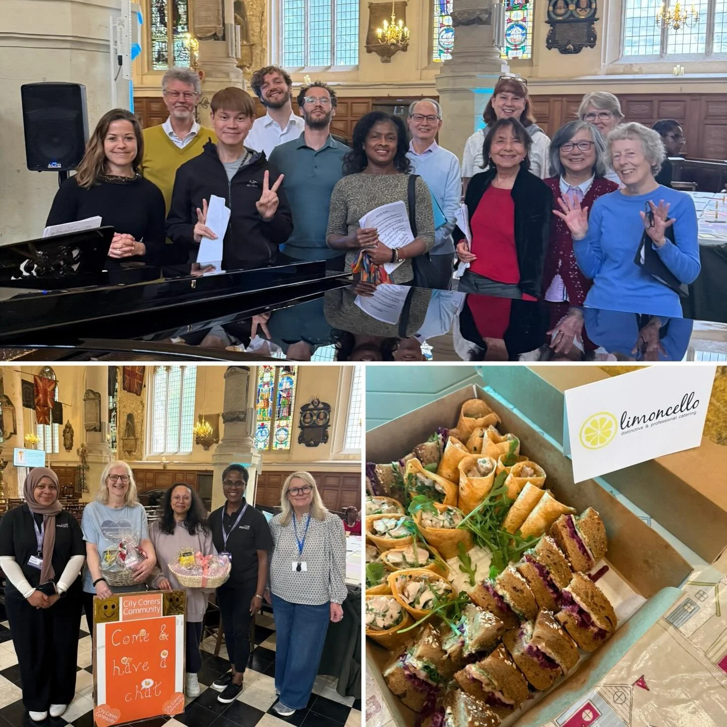 When building carer friendly communities happens❤️ 
We&rsquo;re marking #carersweek and welcomed the City of London (Square Mile) unpaid carers @cityoflondoncorp to our Musicali-Tea🎶  Our wonderful community choir delighted us with uplifting songs l