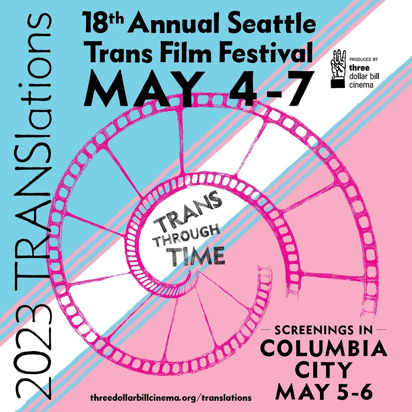 Save the date for @translationsfilmfestival! 2023 TRANSlations is a hybrid festival featuring films and events celebrating the array of trans experiences. Our theme this year is TRANS THROUGH TIME because trans folks have always been here and always 