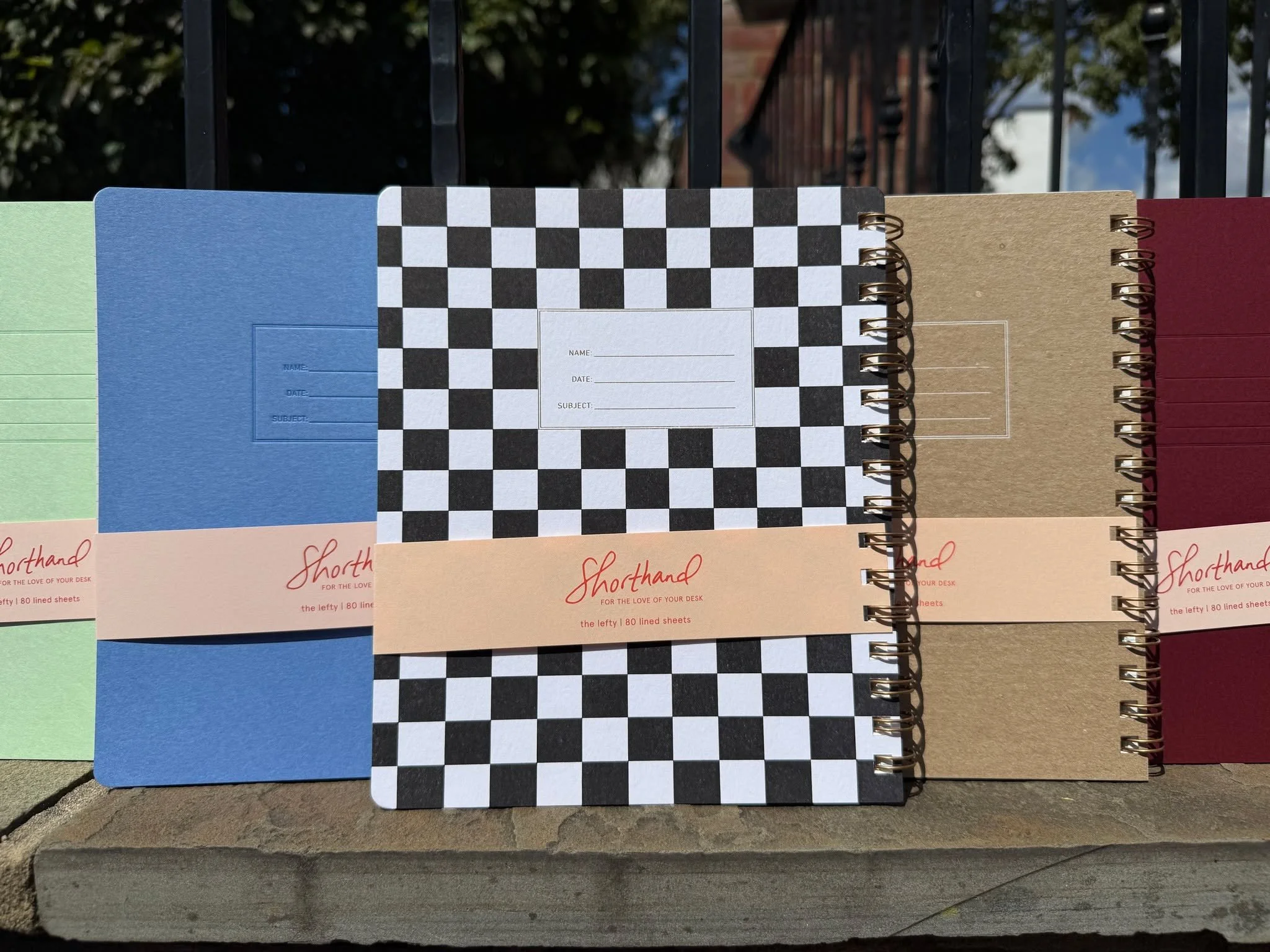 Did you know that approximately 10% of the human population is left-handed? 

Introducing...(insert 🥁drumroll)...The Lefty Standard Notebook from Shorthand Press!

⭐Designed, printed, assembled in USA
⭐Letterpressed name, date, subject lines
⭐160 in