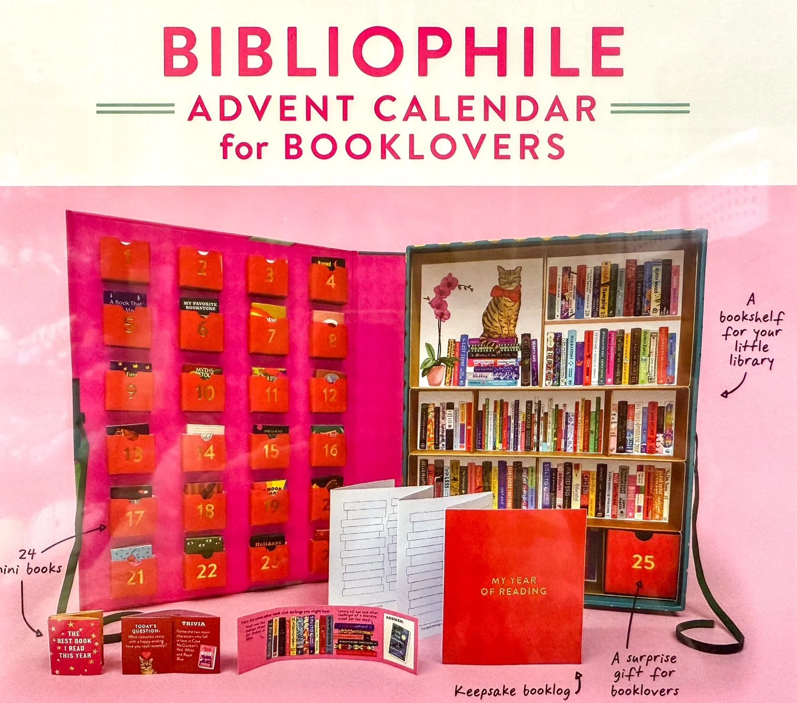 Forbes recently highlighted the best advent calendars of 2025 which included the ADVENT CALENDAR FOR BOOKLOVERS! 📚

Each tiny book will delight you&mdash;filled with a question for the day or trivia made for booklovers, all accompanied by irresistib
