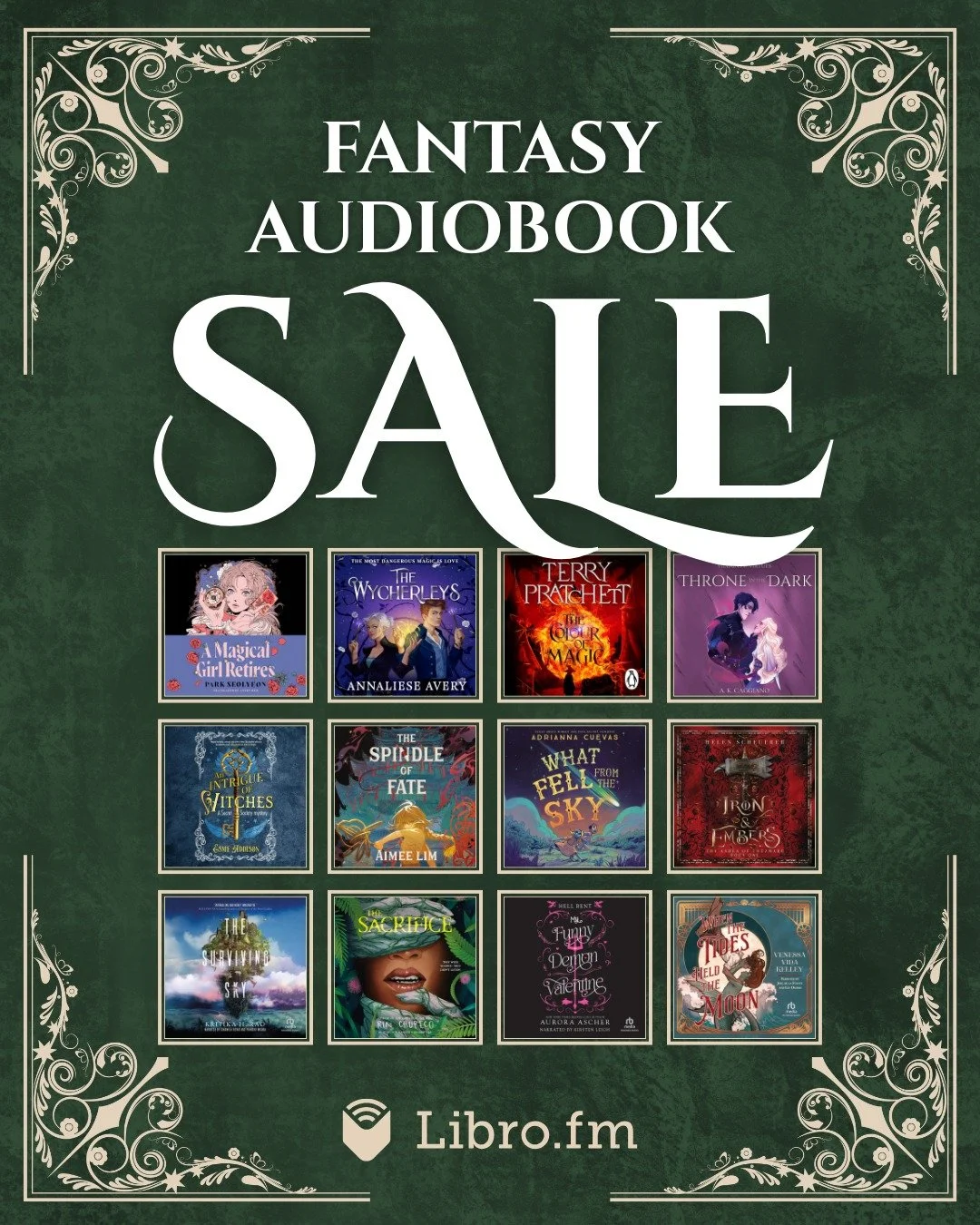 Love all things fantasy? 

Shop @librofm&rsquo;s fantasy audiobook sale, all in support of our bookstore! ✨

Between now and February 1, stock up on everything from romantasy to speculative reads, including some of our favorites and bestsellers 😍

l