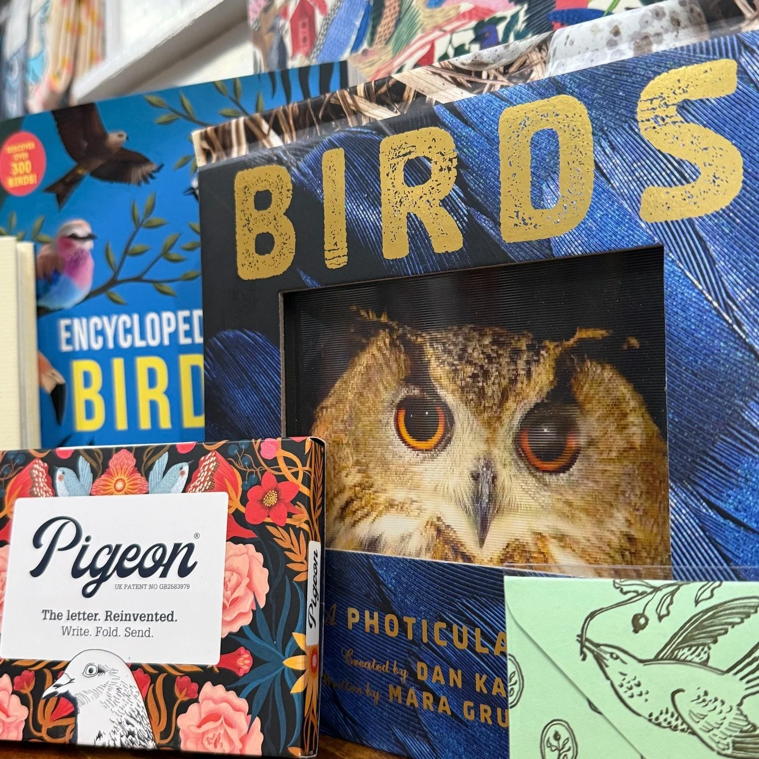 We are slowly becoming OBSESSED with birds 🐦

There are too many bird books to fit into one picture so you will just have to come see us in person. 

If you have any little birders in your life, you have to check out Hear Them Sing: Songs &amp; Call