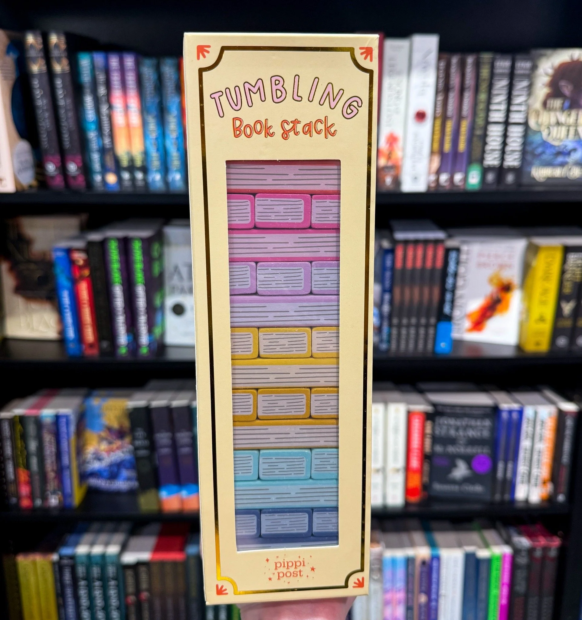 The classic stacking game with a bookish twist 📚🌪

Balance the books until the stack tumbles over! This game is quick, easy, and fun for all ages - making it perfect for family game night, book club, or a lovely gift for the reader in your life.