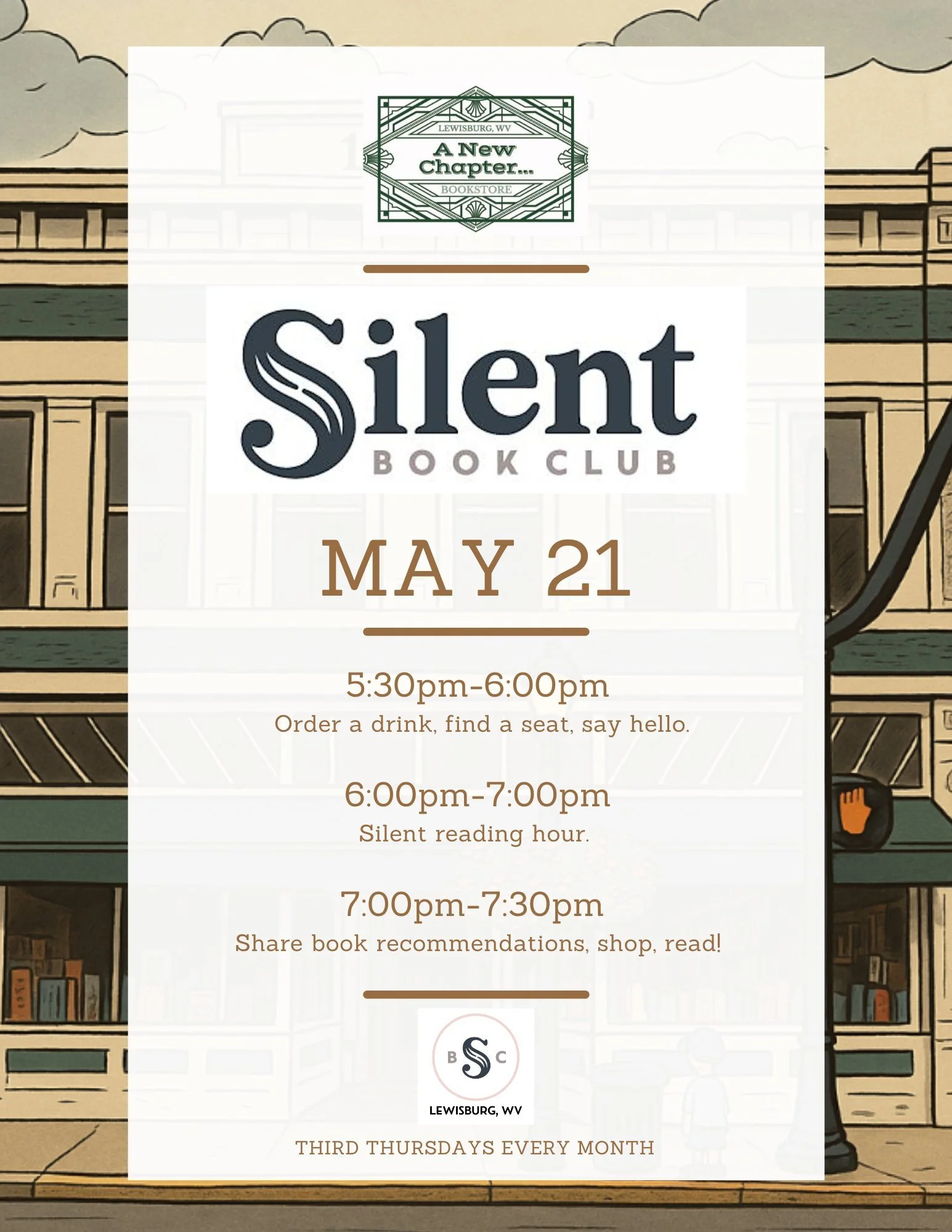 Join us this Thursday for some dedicated reading time surrounded by books 📖🤓