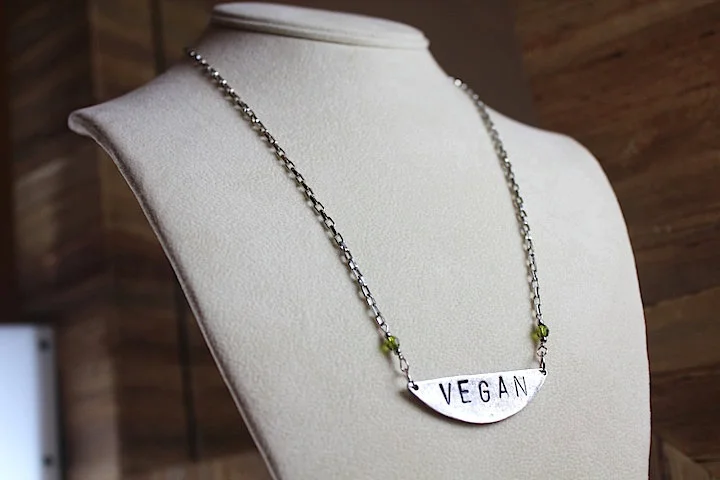 Vegan necklace on sale