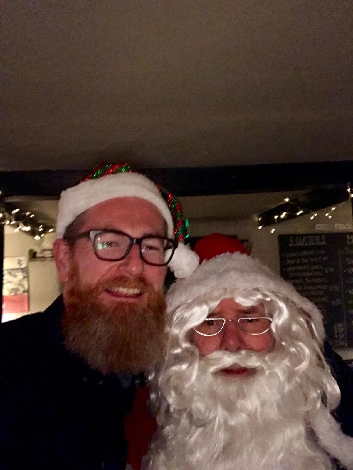 Father Christmas dropped round on Christmas eve!