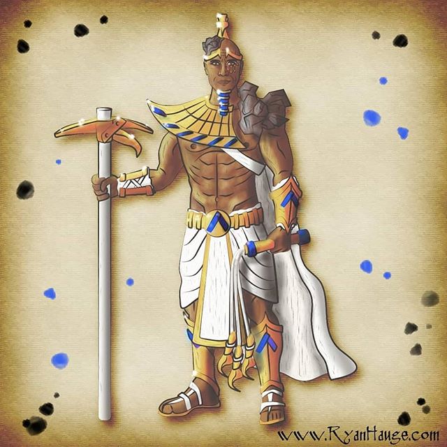 Chapter 5 is up, and it picks up right where we left off with the river festival! Link in bio.

More importantly, @therock makes an appearance in this #fantasyart of Tukamen - God of Prosperity.