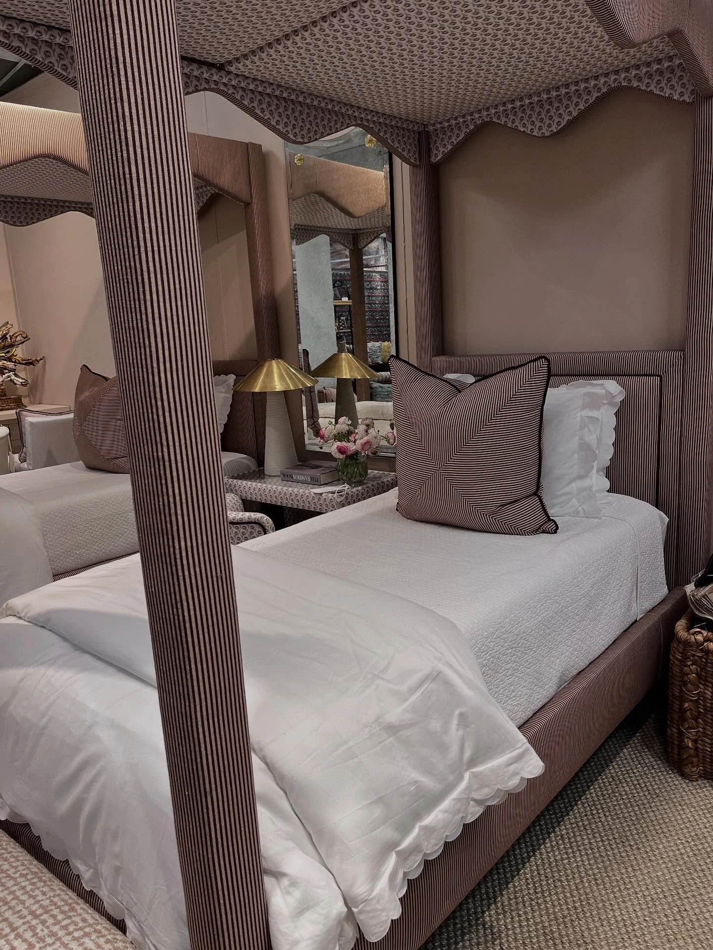 A few of my favorites from High Point Market:

1. The colors, the patterns, loved ALL of it! @coleyhome 
2. @fabricut killing it per usual
3. I&rsquo;m a sucker for @ralphlauren anything, but this @visualcomfort sconce was hands down my favorite scon