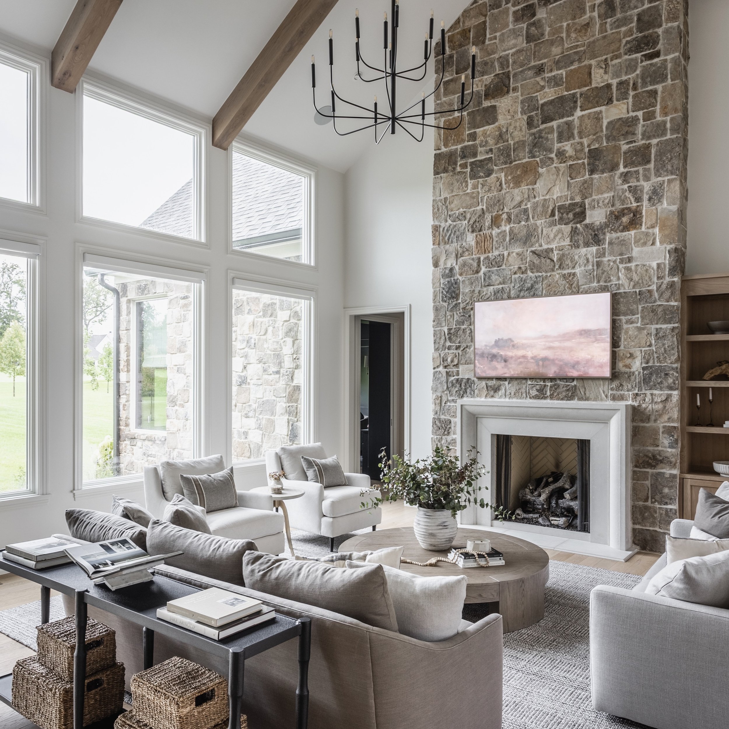 Open concept homes are beautiful, but can be tricky to furnish. Since your main living area is usually the first thing you see when you walk in, the pieces have to feel elevated enough for what used to be the formal living room, but comfortable enoug