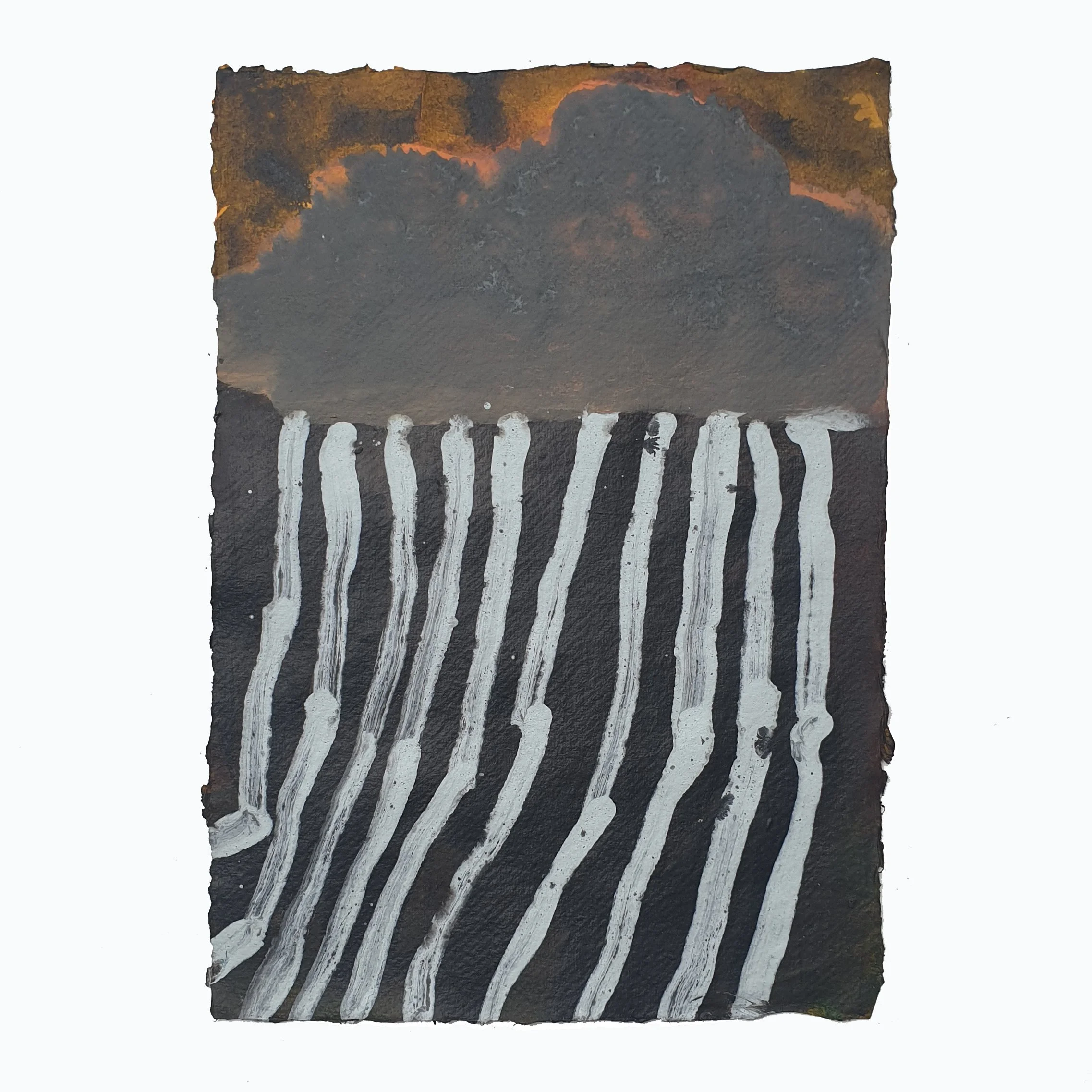 Cloud Painting . Thunder and Showers