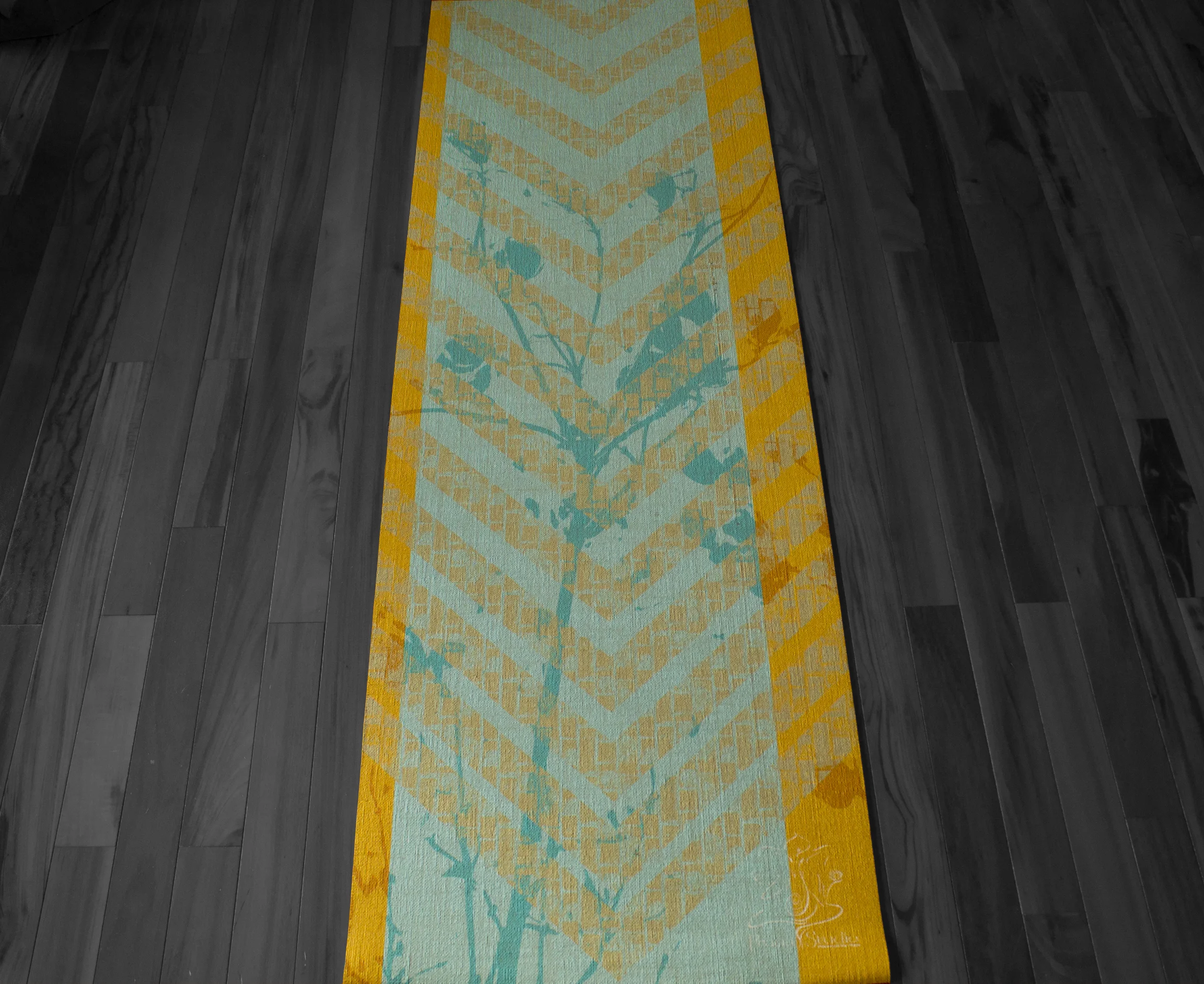 Tree Pose Printed Designer Hot Yoga Towel