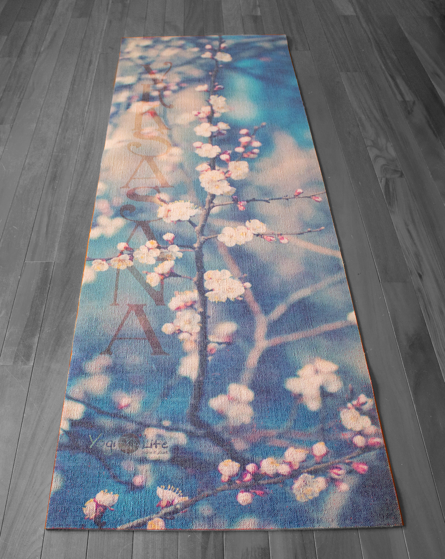 Blossoming Vrksasana Jute Yoga Mat