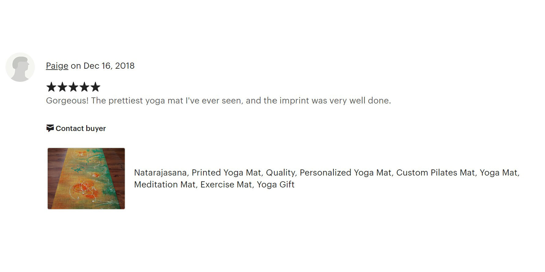 Dance Yoga Mat by ilaStrate Customer Review